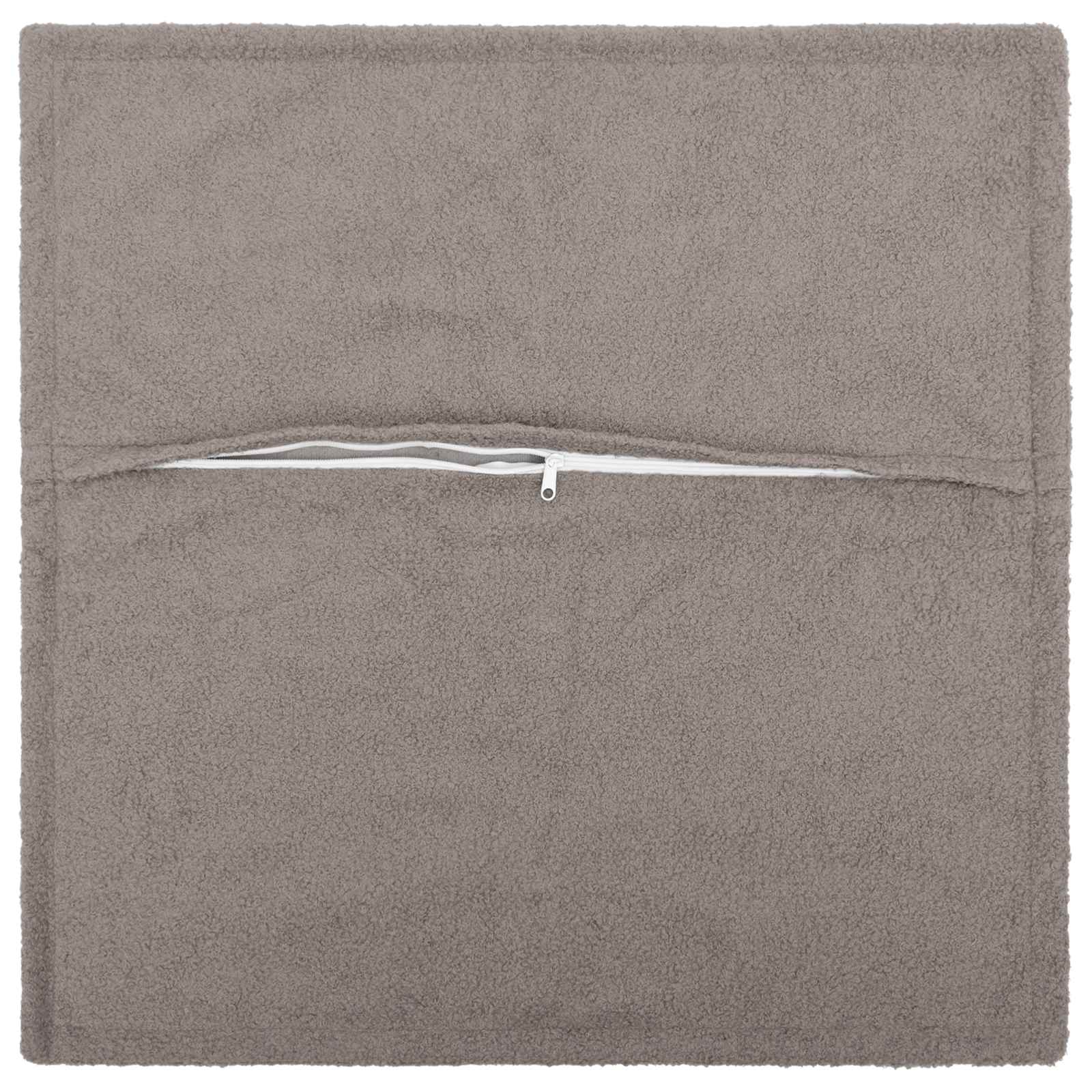 Federa 6 pcs HOUTEN Grigio Chiaro 30 x 30 cm Bouclé