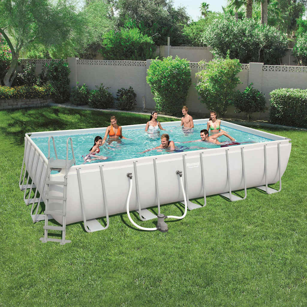 Bestway Power Steel Set Piscina Rettangolare 671x366x132 cm 56470