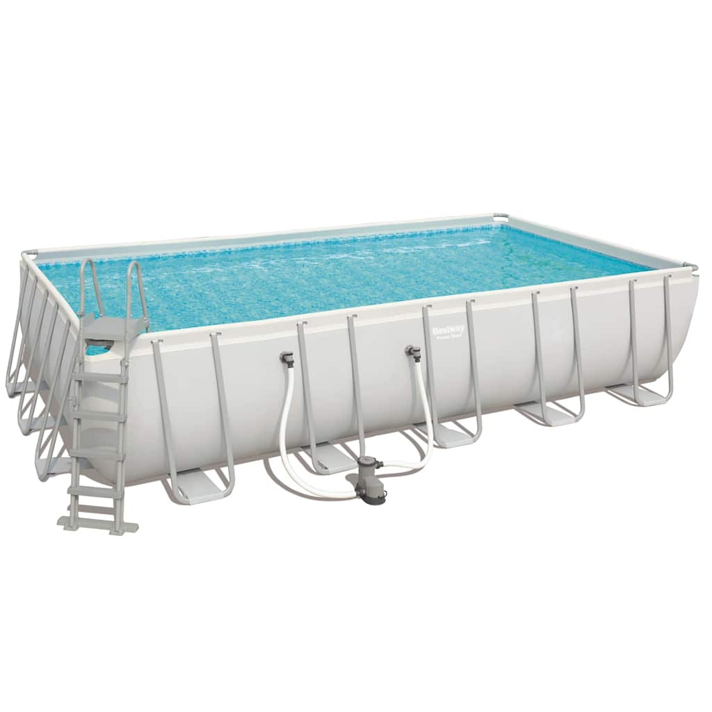 Bestway Power Steel Set Piscina Rettangolare 671x366x132 cm 56470
