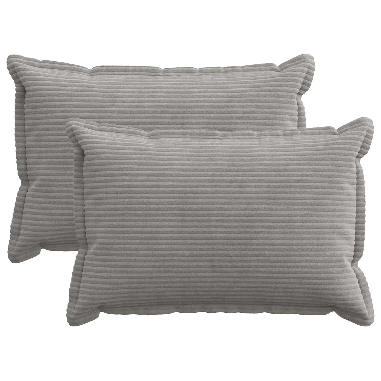 Federa 2 pz HOUTEN Grigio Chiaro 30 x 50 cm corduroy