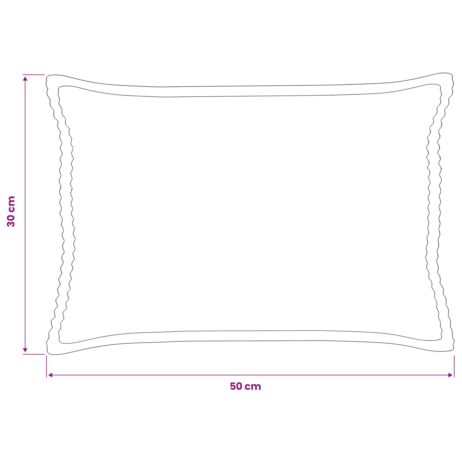 Federa 6 pz HOUTEN Antracite 30 x 50 cm corduroy