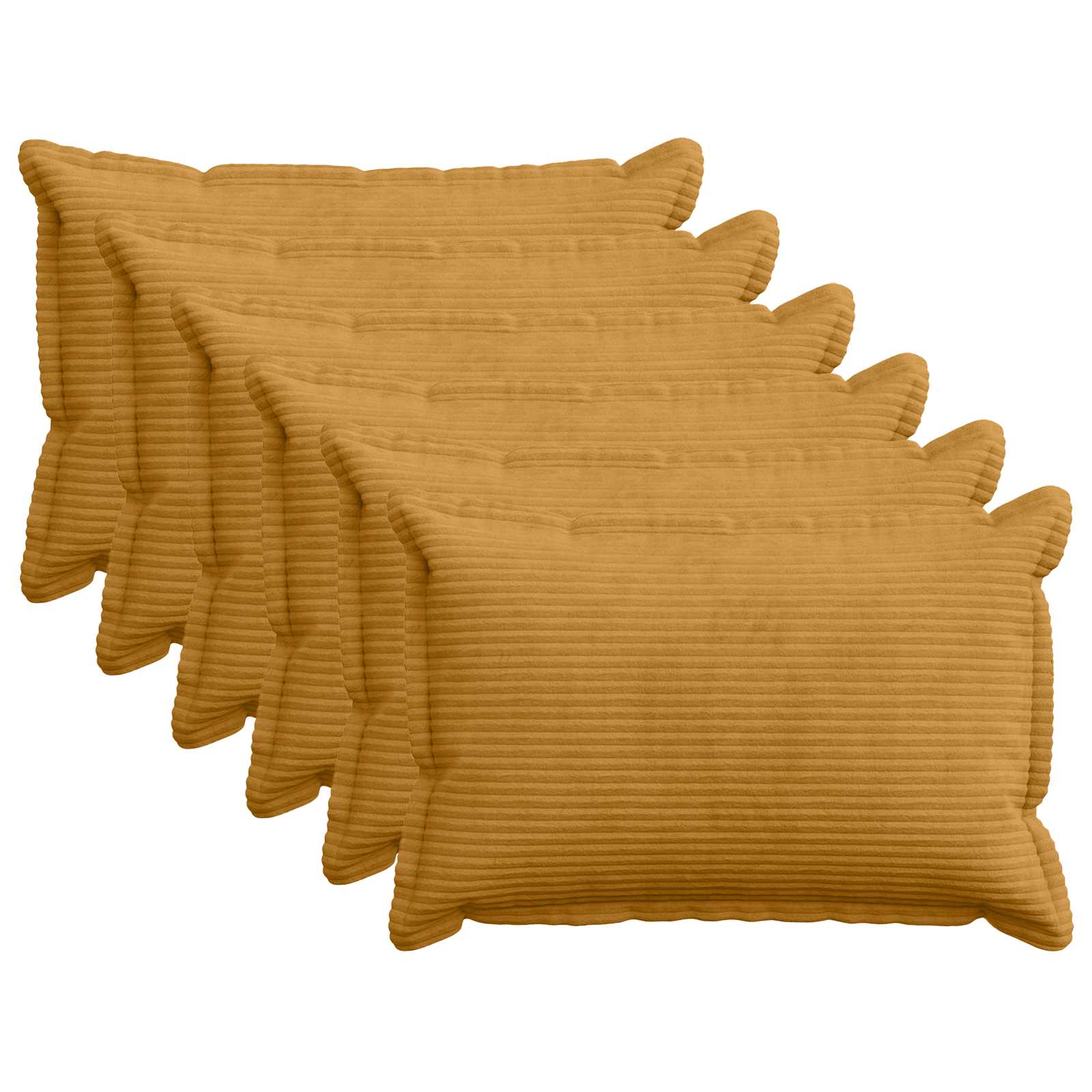 Federa 6 pz HOUTEN Giallo 30 x 50 cm corduroy