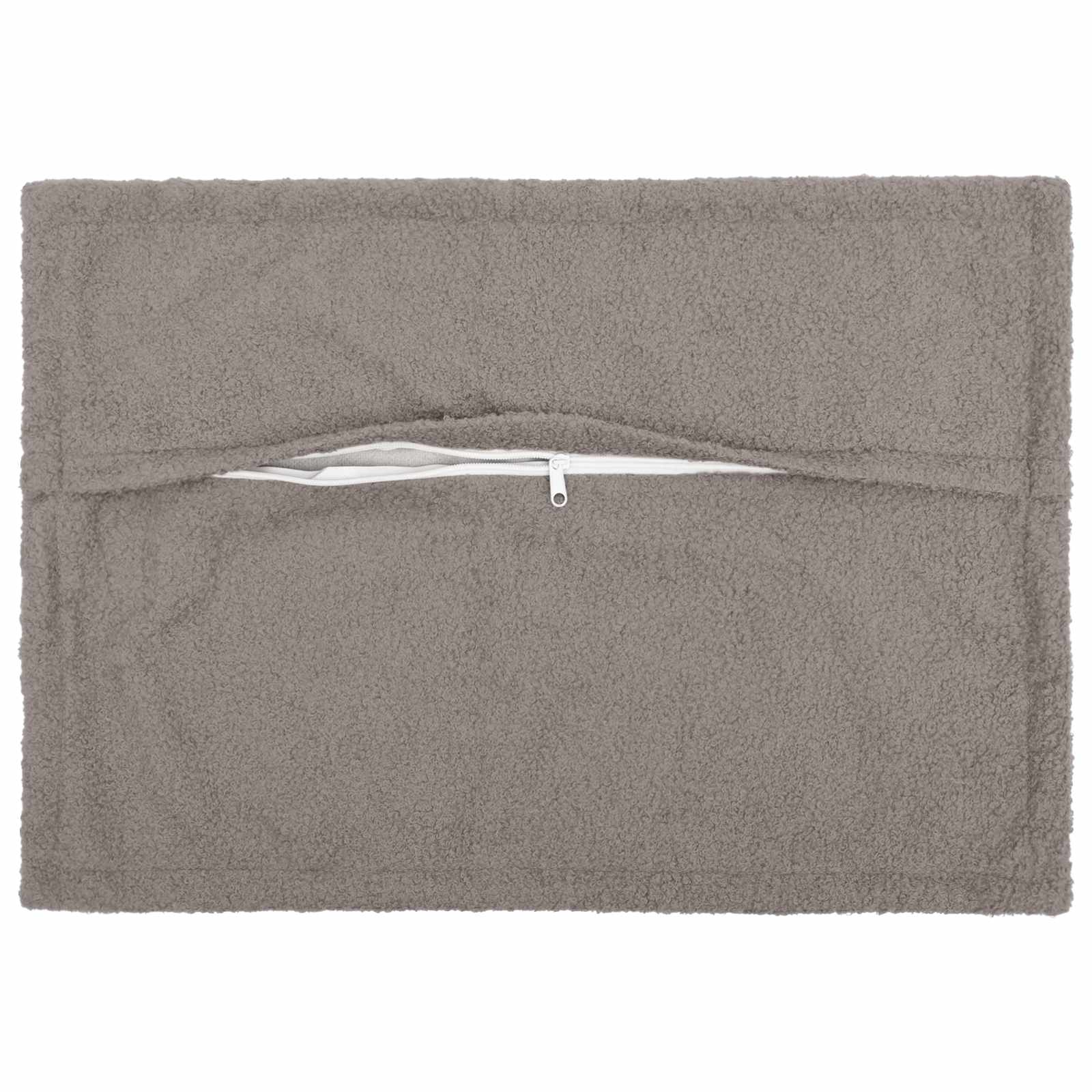 Federa 2 pcs HOUTEN Grigio Chiaro 30 x 50 cm Bouclé