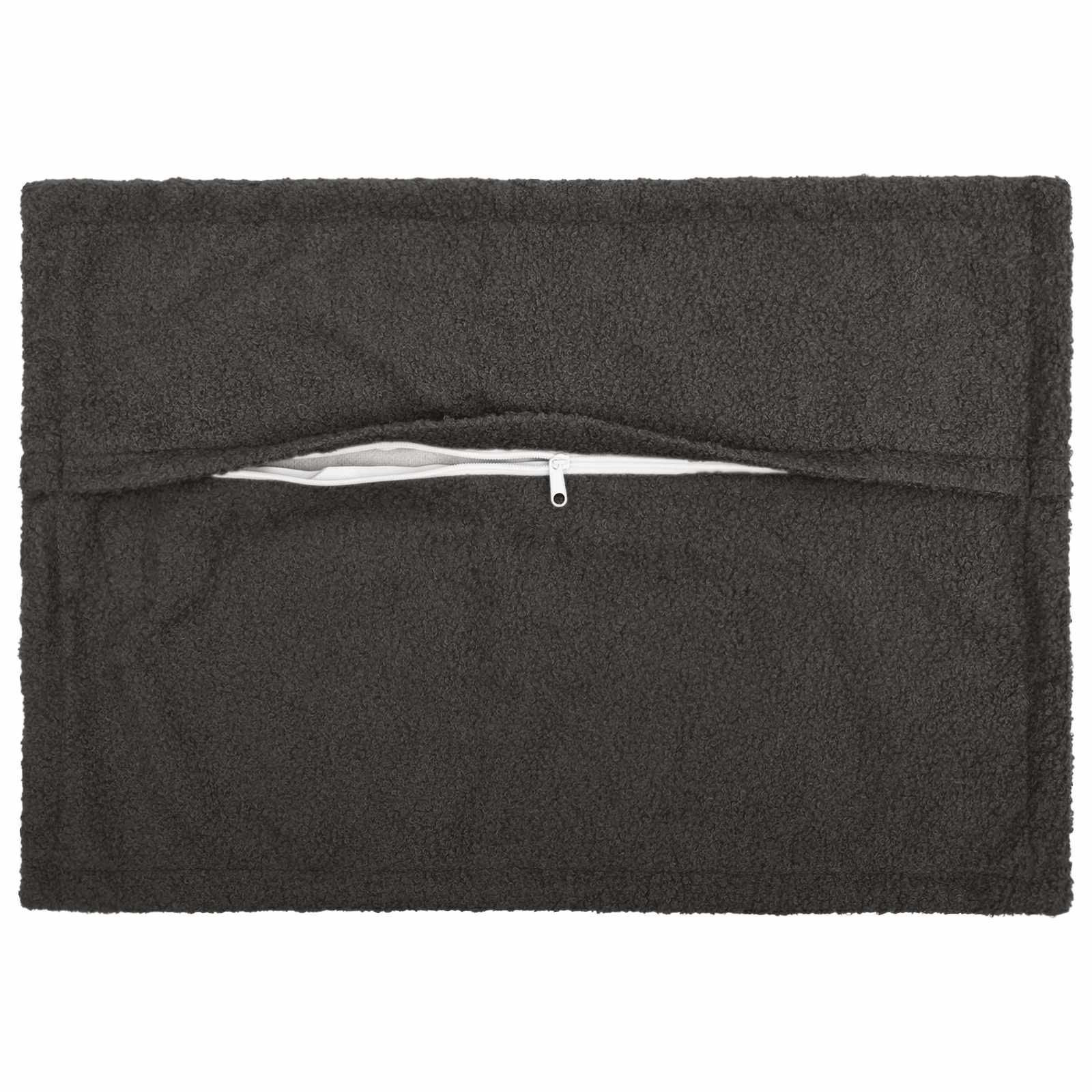 Federa 2 pcs HOUTEN Grigio Scuro 30 x 50 cm Bouclé