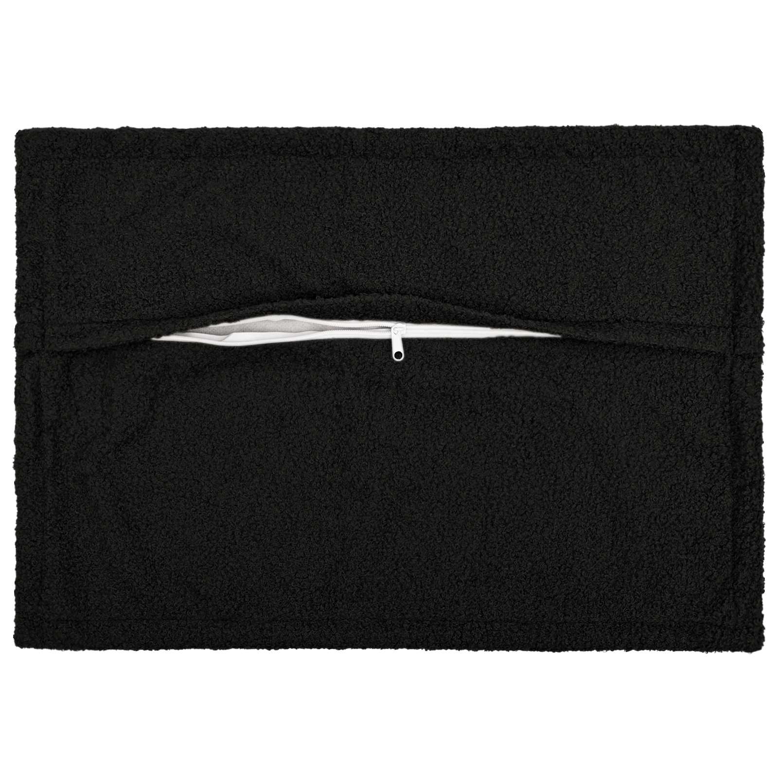 Federa 6 pcs HOUTEN Nero 30 x 50 cm Bouclé