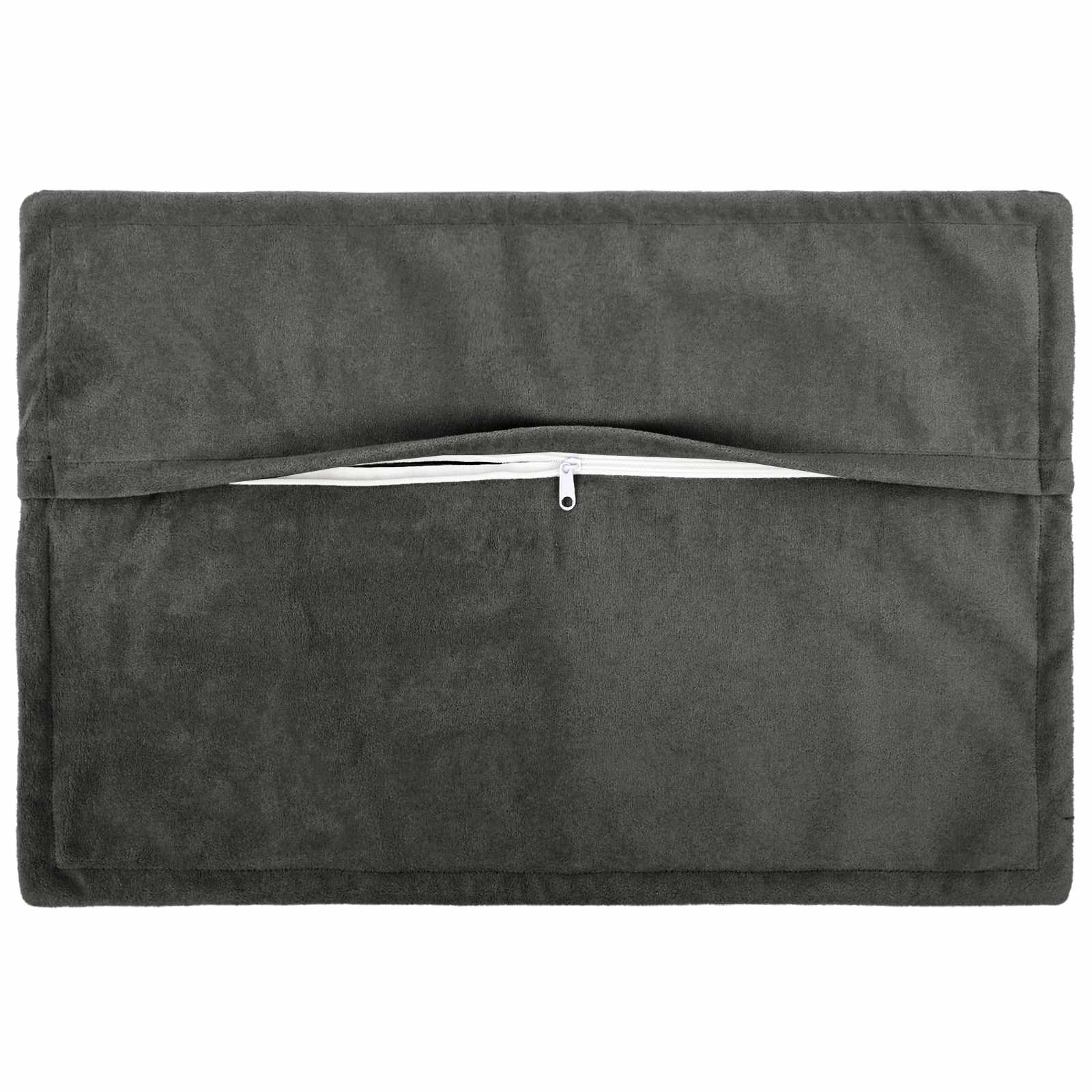 Federa 2 pcs HOUTEN Antracite 30 x 50 cm Fleece in microfibra