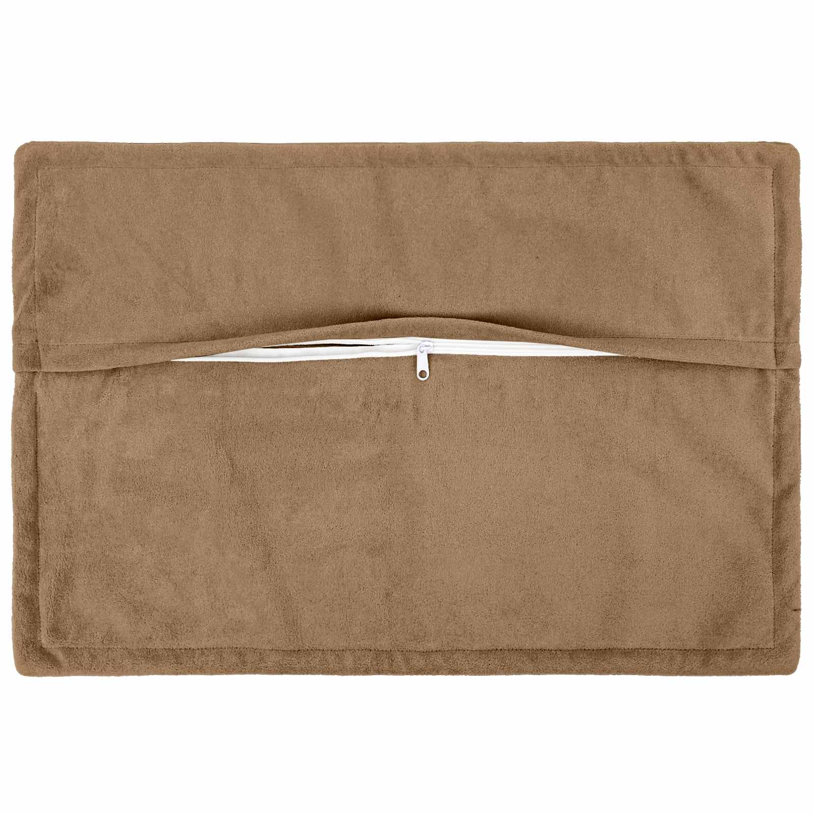 Federa 2 pcs HOUTEN Tortora 30 x 50 cm Fleece in microfibra