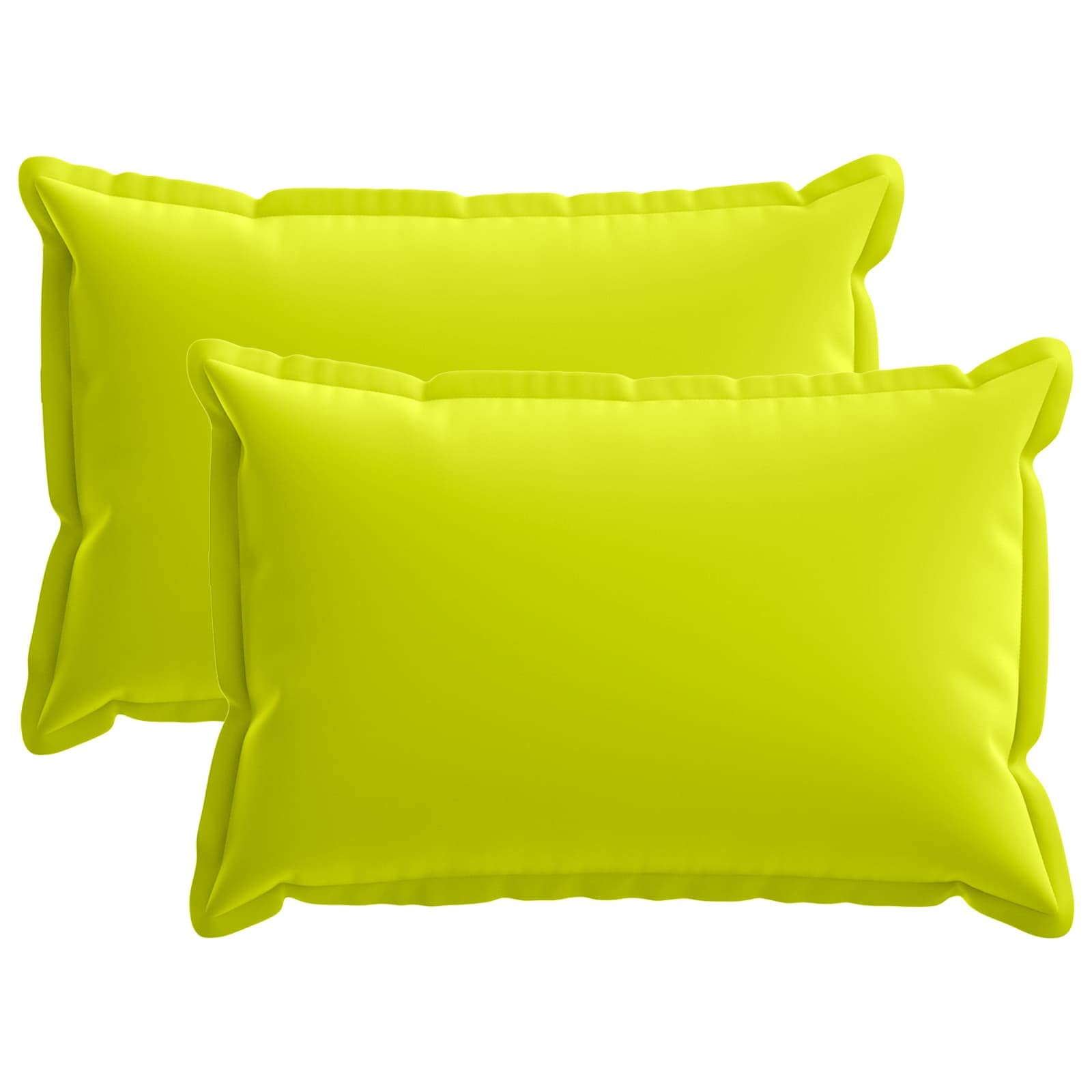 Federa 2 pz HOUTEN Verde brillante. 30 x 50 cm Poliestere