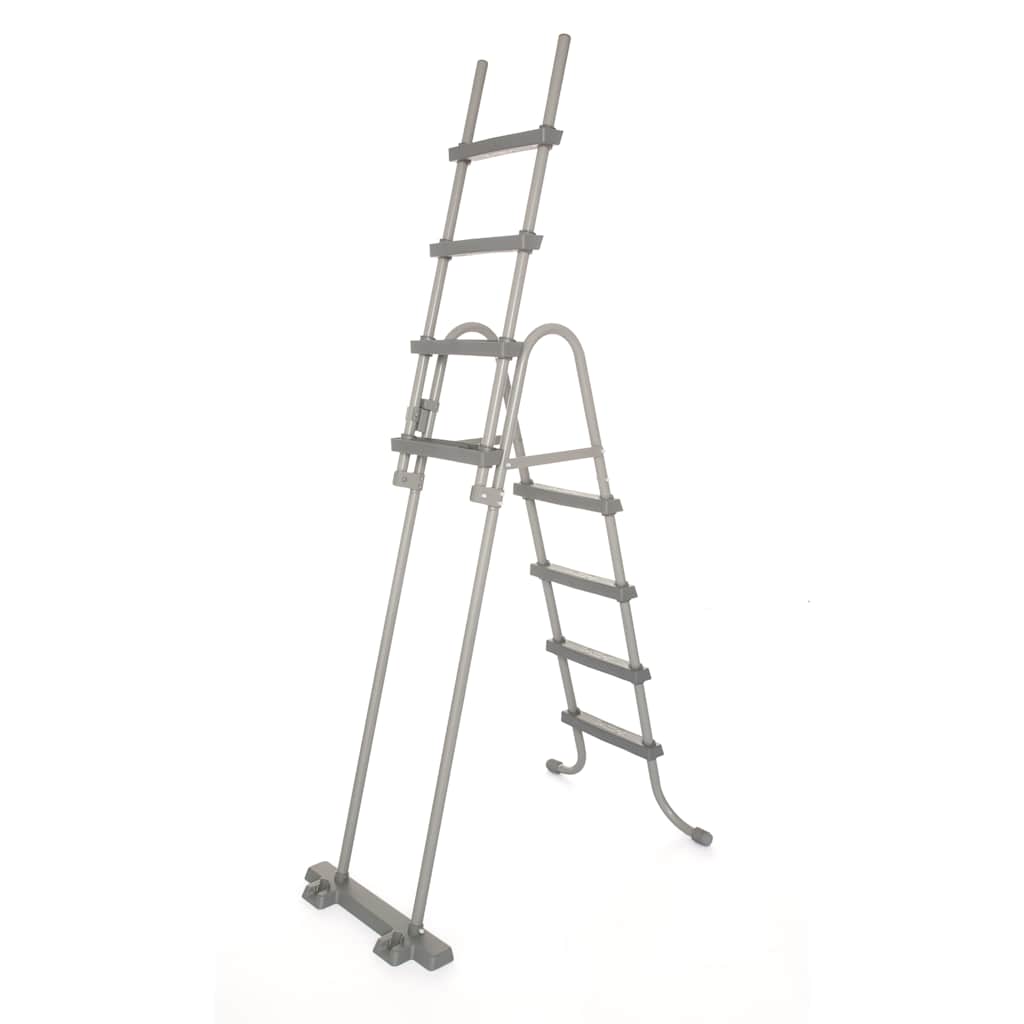 Scaletta per Piscina Fuori Terra 4 Gradini 122 cm Grigia