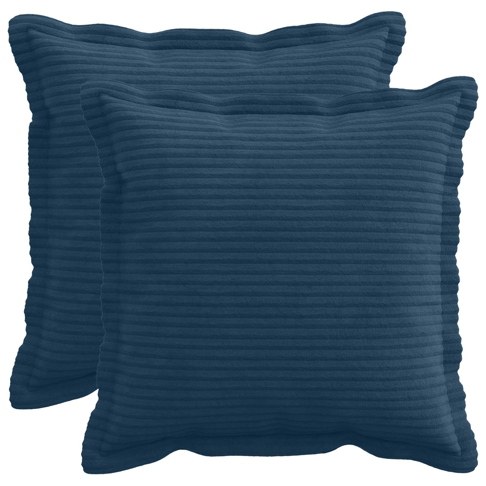 Federa 2 pz HOUTEN Blu navy 35 x 35 cm corduroy