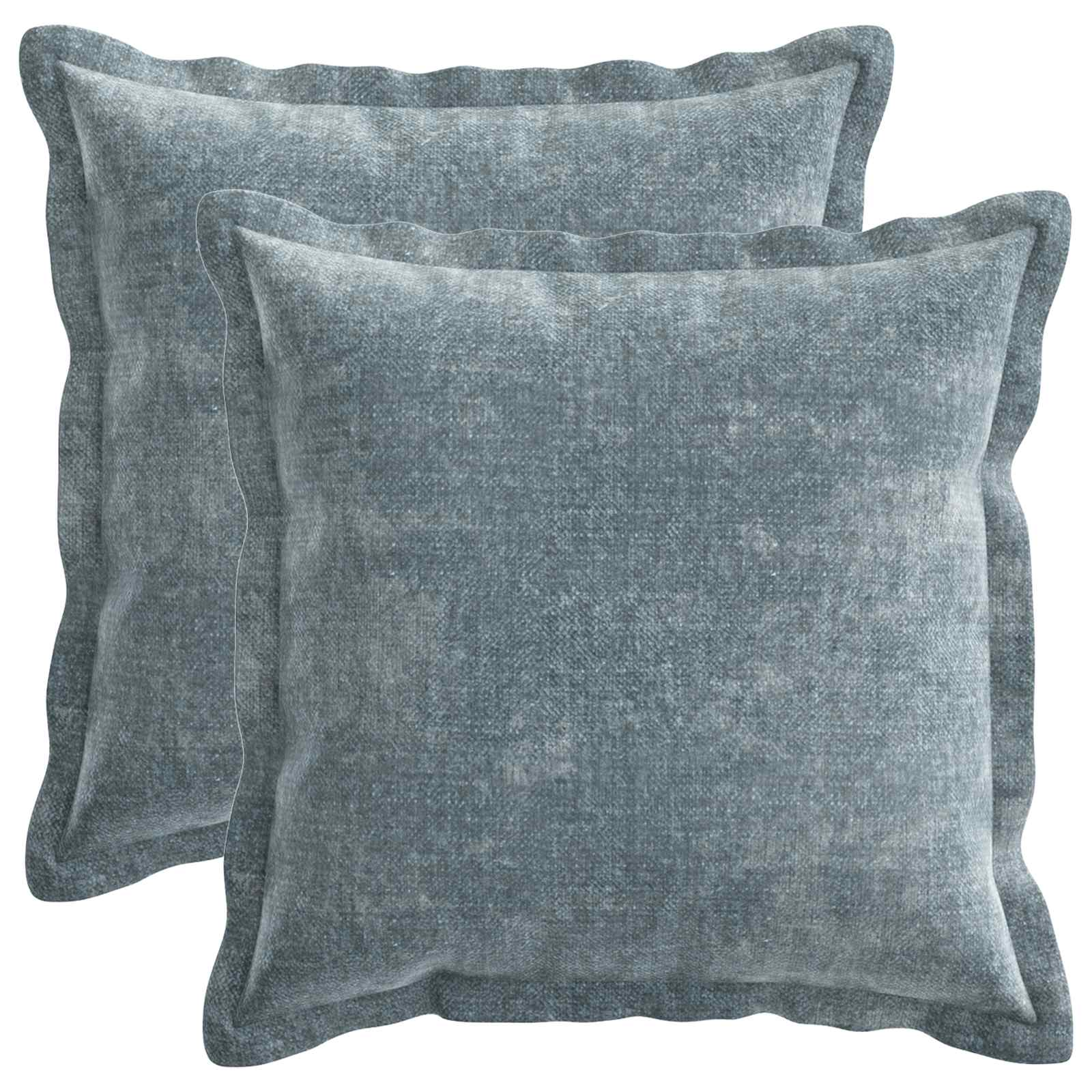 Federa 2 pz HOUTEN Azzurro 35 x 35 cm Tessuto Chenille