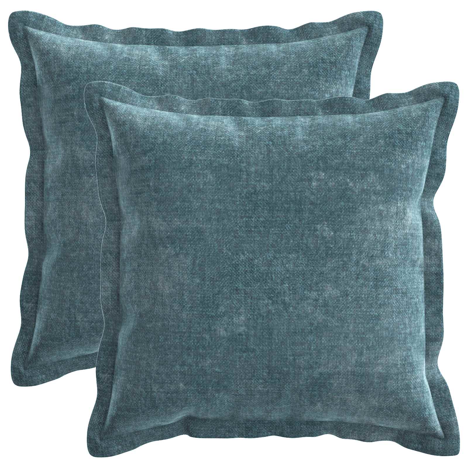 Federa 2 pz HOUTEN Blu 35 x 35 cm Tessuto Chenille