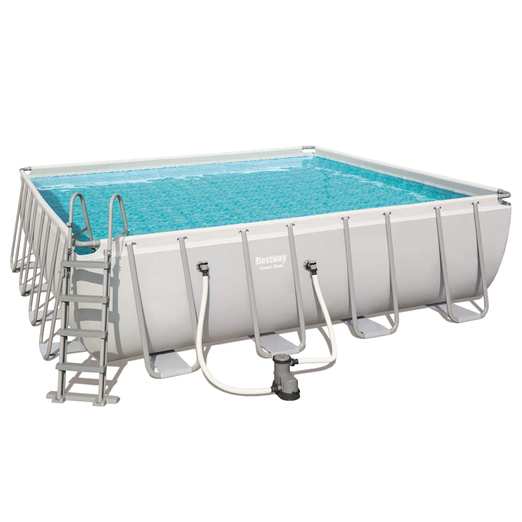 Bestway Power Steel Set Piscina Quadrata 488x488x122 cm 56626