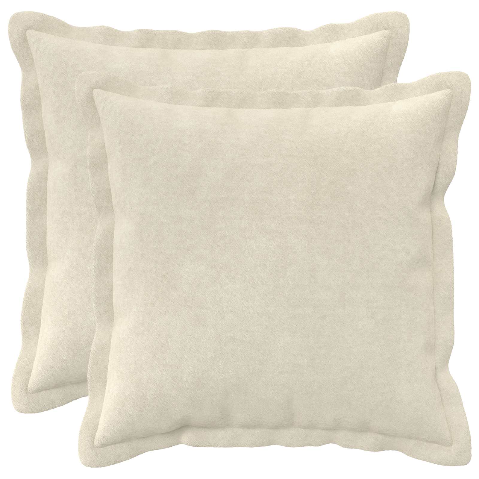Federa 2 pcs HOUTEN Crema 35 x 35 cm Fleece in microfibra