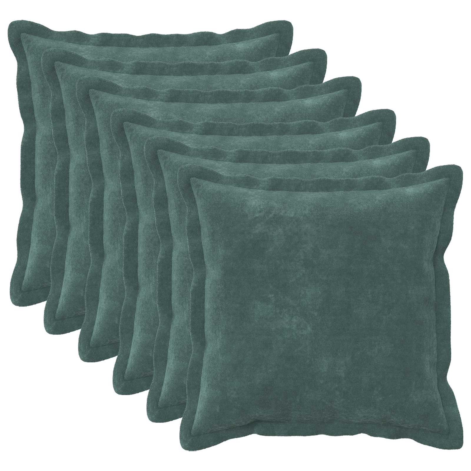Federa 6 pcs HOUTEN Blu mare 35 x 35 cm Fleece in microfibra