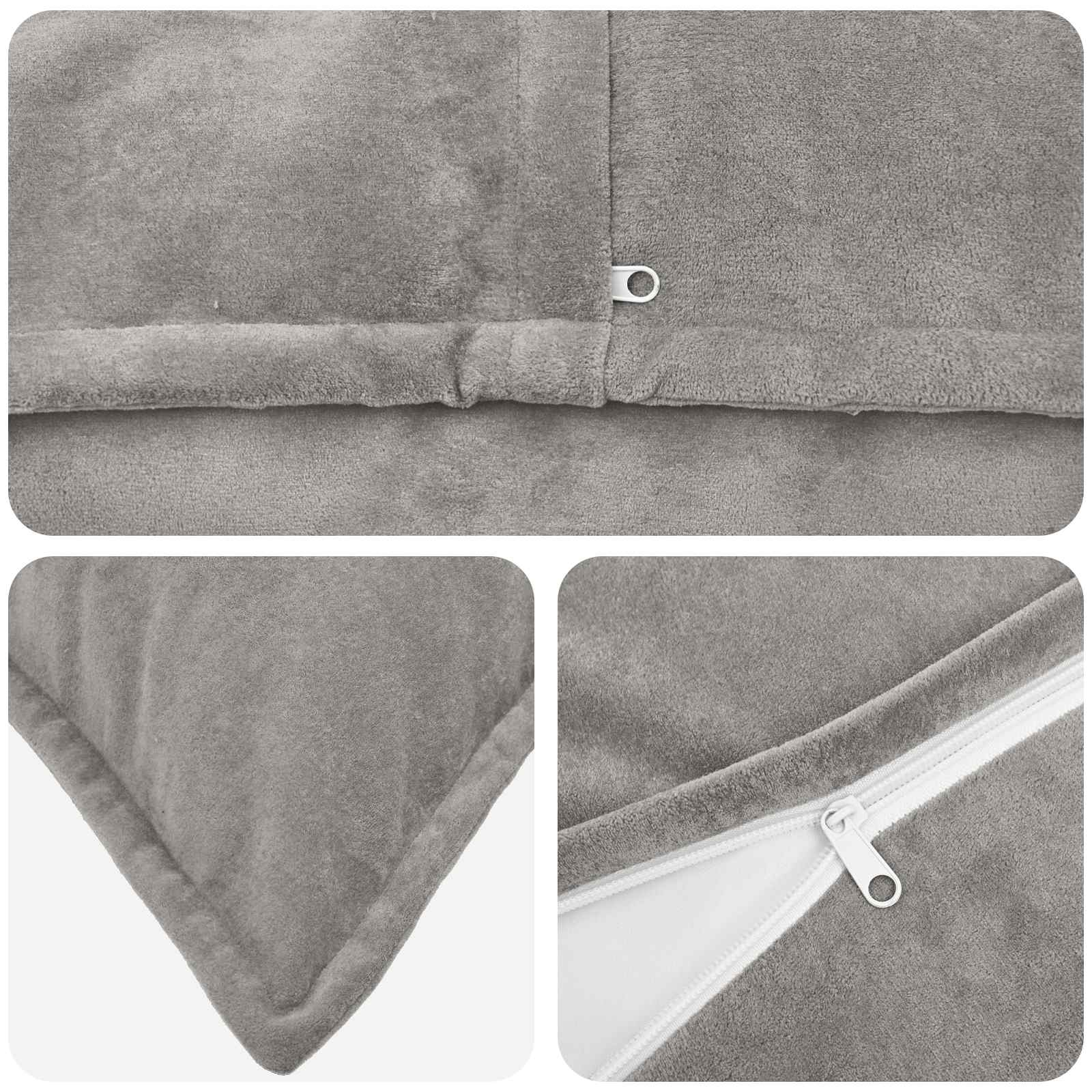 Federa 2 pcs HOUTEN Grigio Chiaro 35 x 35 cm