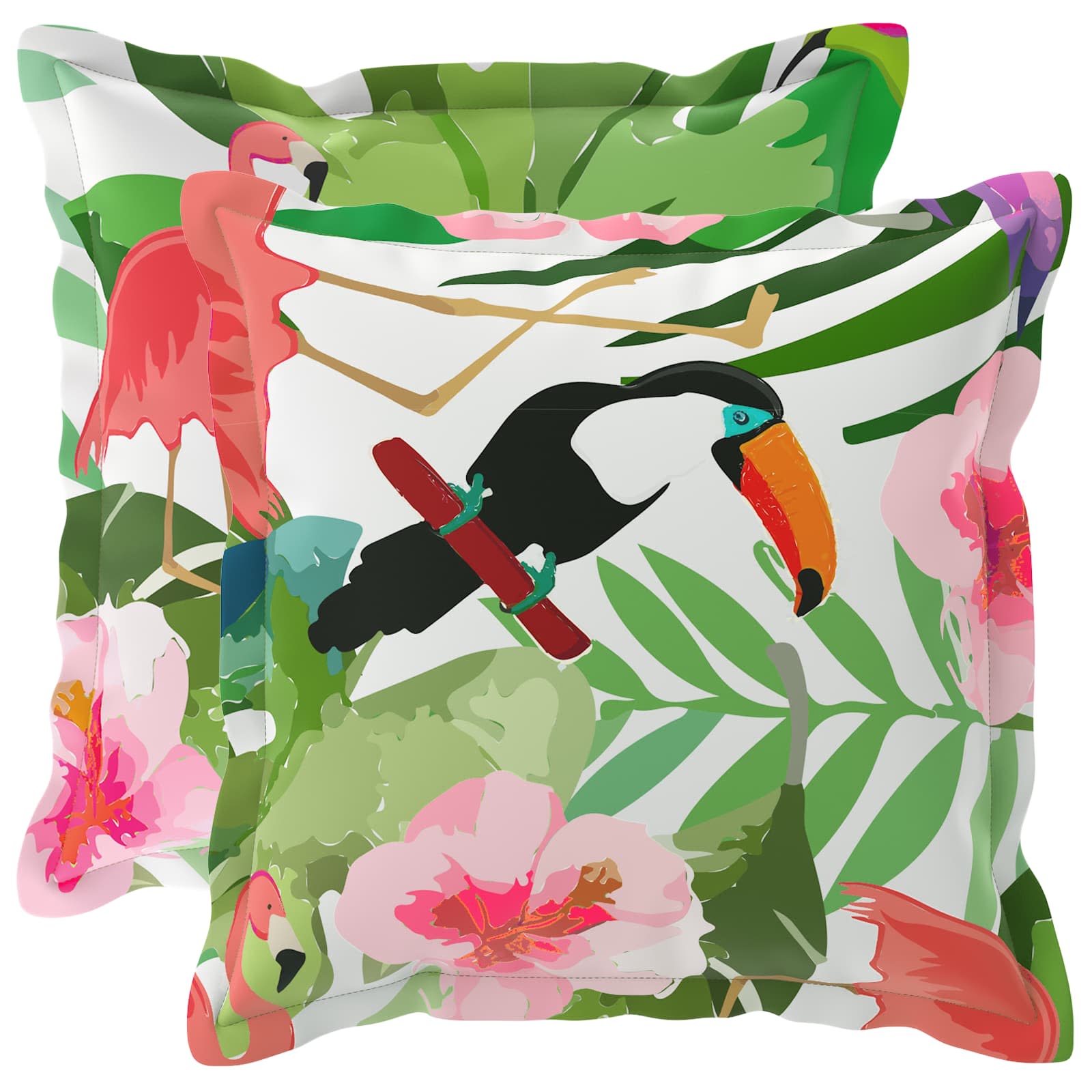 Federa 2 pz HOUTEN Multicolore 35 x 35 cm Poliestere
