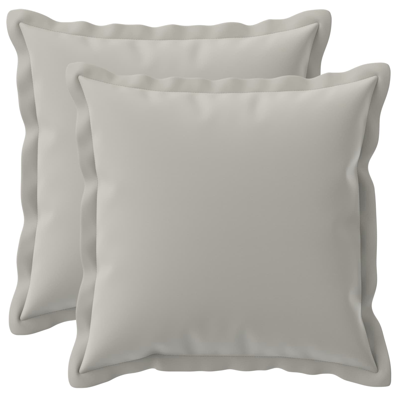 Federa 2 pz HOUTEN Grigio 35 x 35 cm Poliestere