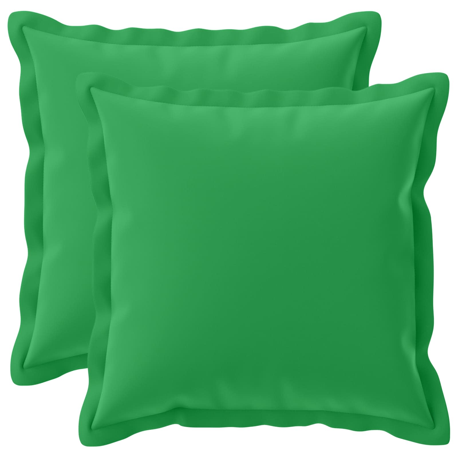 Federa 2 pz HOUTEN Verde 35 x 35 cm Poliestere