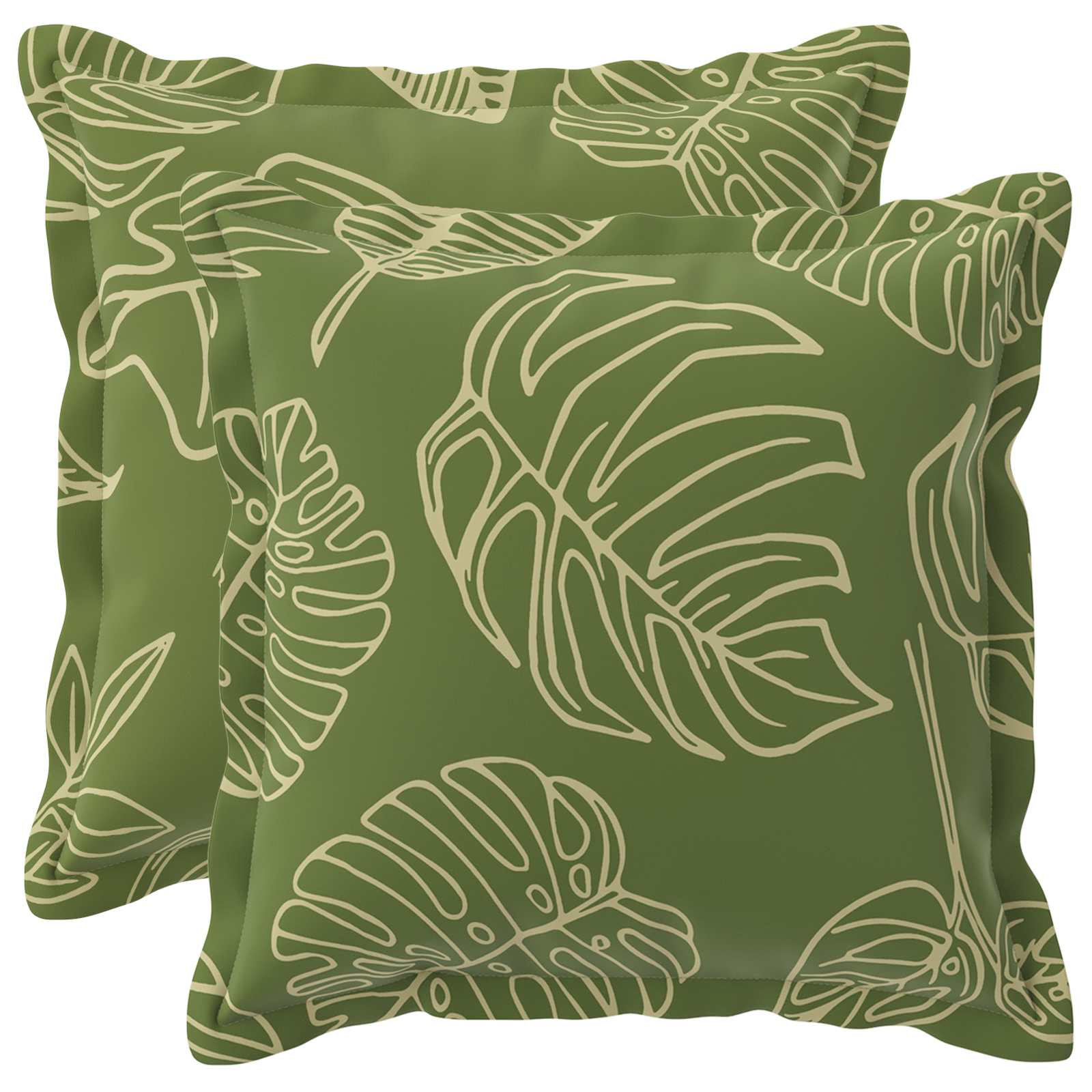 Federa 2 pz HOUTEN Design a foglia 35 x 35 cm Poliestere