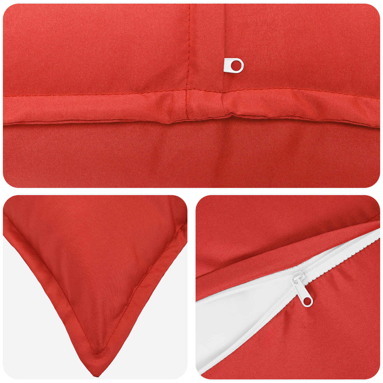 Federa 2 pz HOUTEN Rosso 35 x 35 cm Poliestere