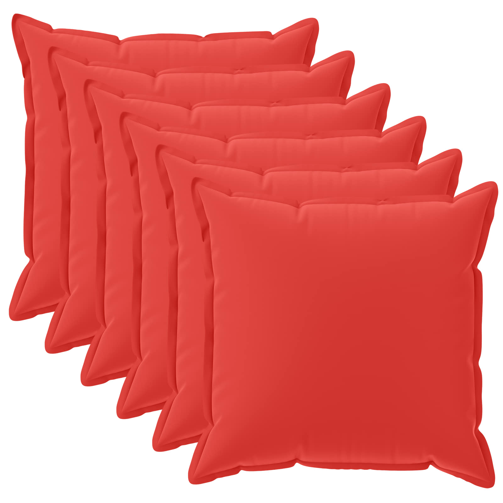 Federa 6 pz HOUTEN Rosso 35 x 35 cm Poliestere