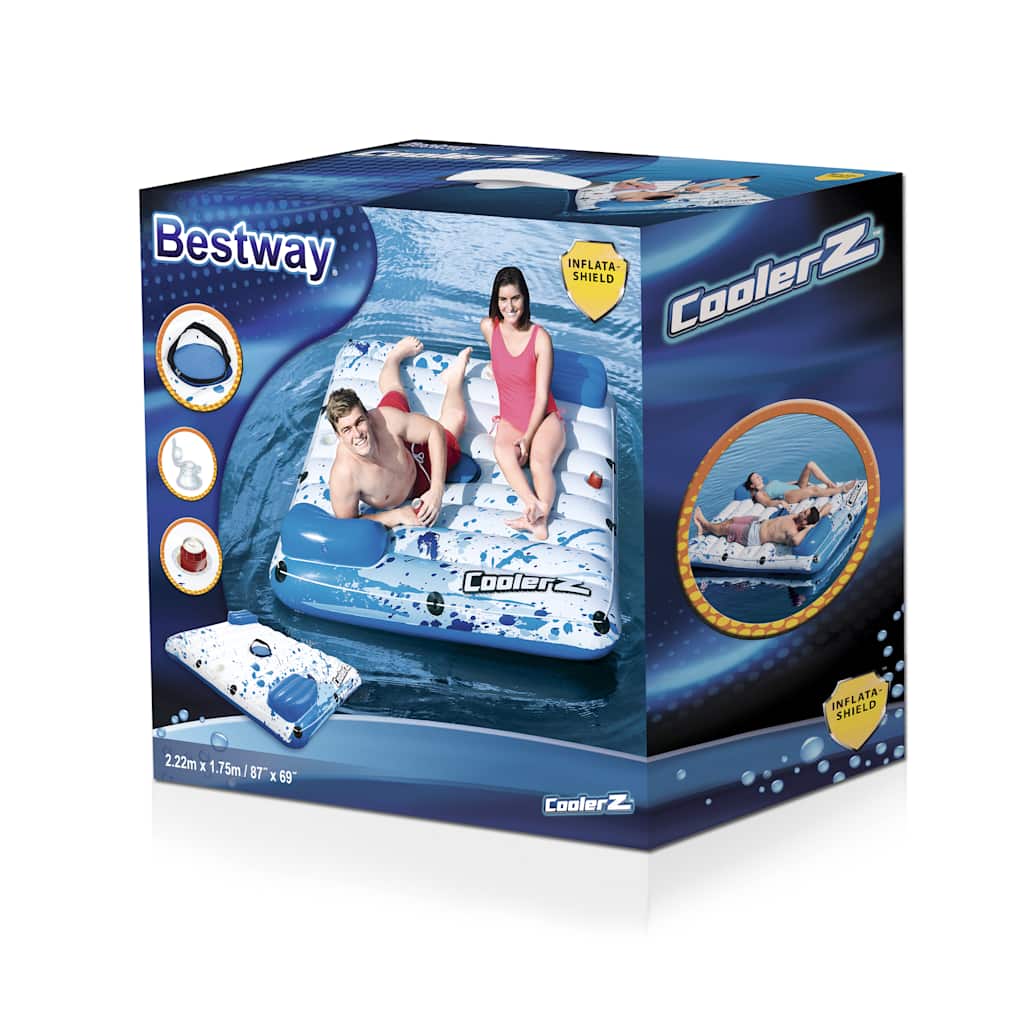 Bestway CoolerZ Galleggiante Piscina Side 2 Side Floating Lounge 43119