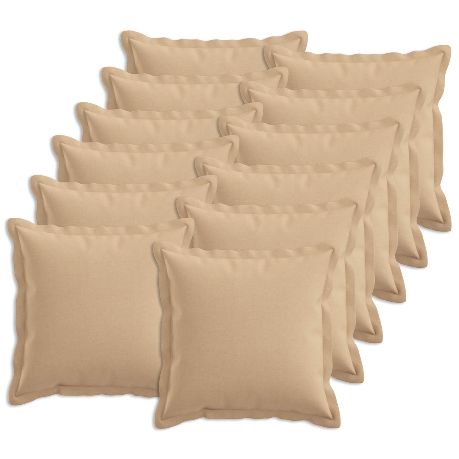 Federa 12 pcs HOUTEN Crema 40 x 40 cm Lino