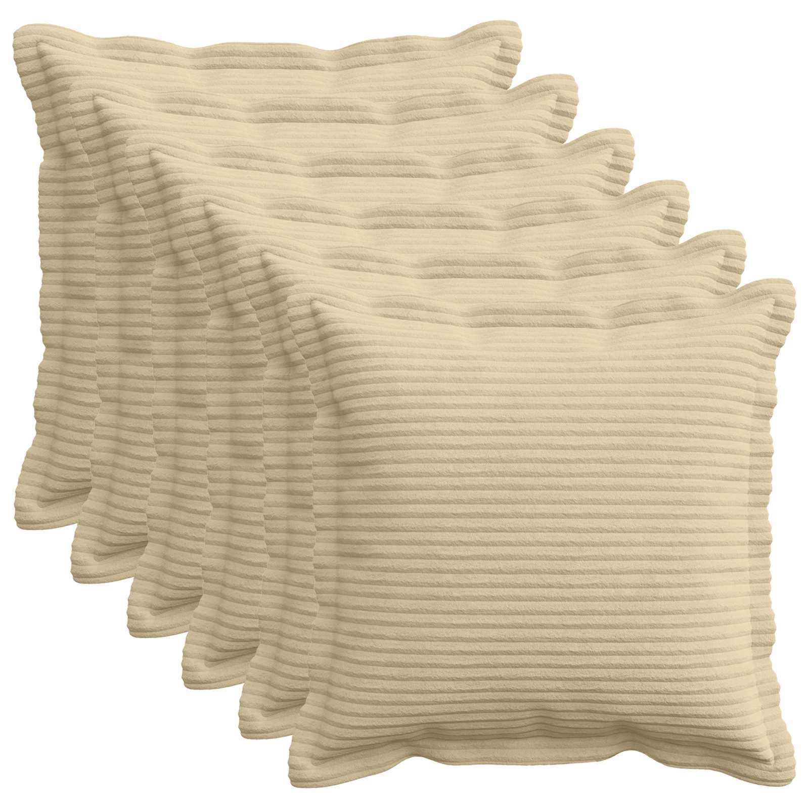 Federa 6 pz HOUTEN Grigio Verde Chiaro 40 x 40 cm corduroy