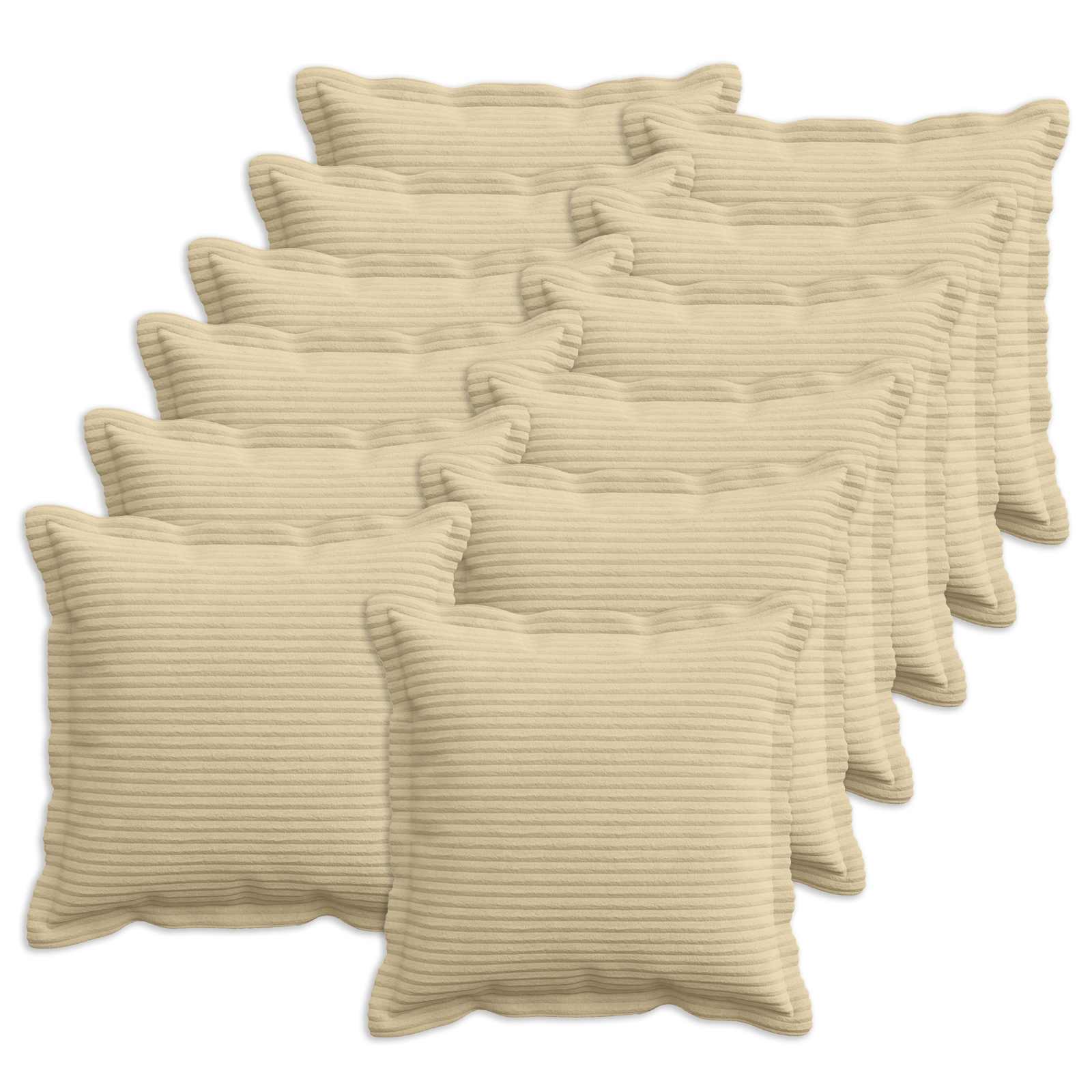 Federa 12 pz HOUTEN Grigio Verde Chiaro 40 x 40 cm corduroy
