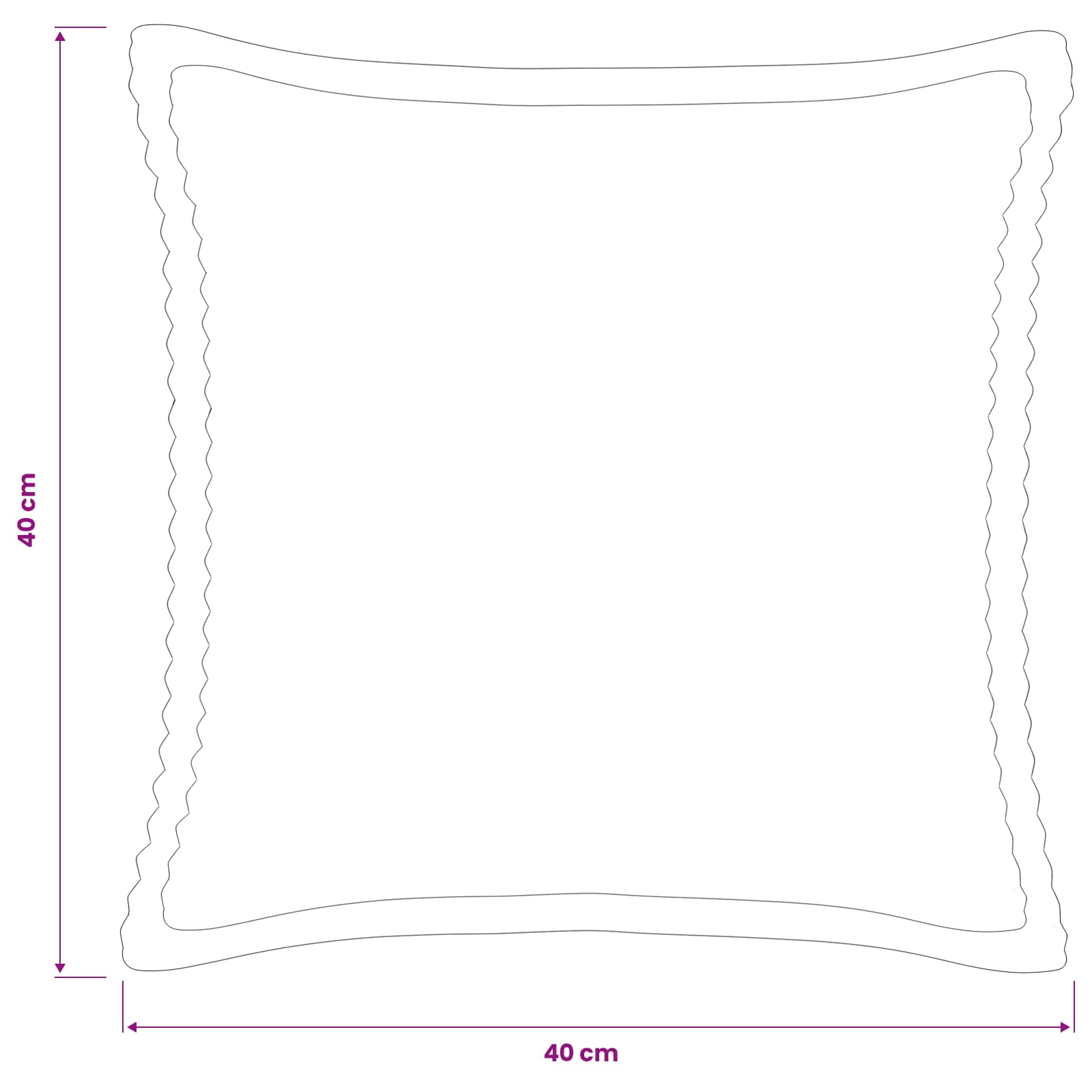 Federa 6 pz HOUTEN Rosso Arancio 40 x 40 cm corduroy