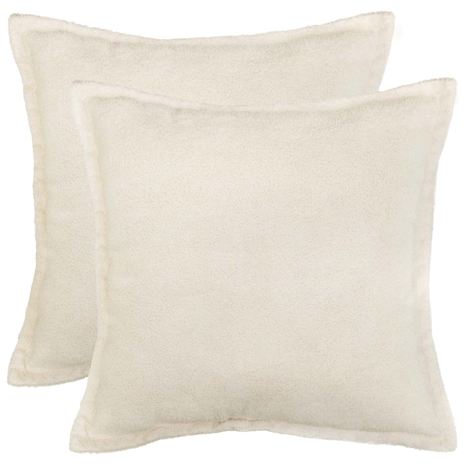 Federa 2 pcs HOUTEN Crema 40 x 40 cm Bouclé