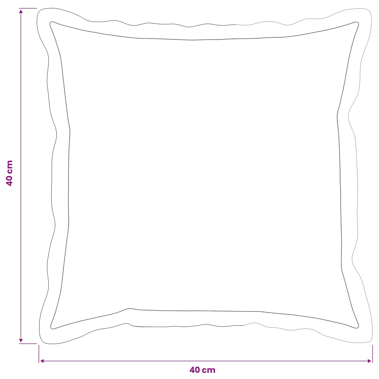 Federa 12 pz HOUTEN Grigio Scuro 40 x 40 cm Tessuto Chenille