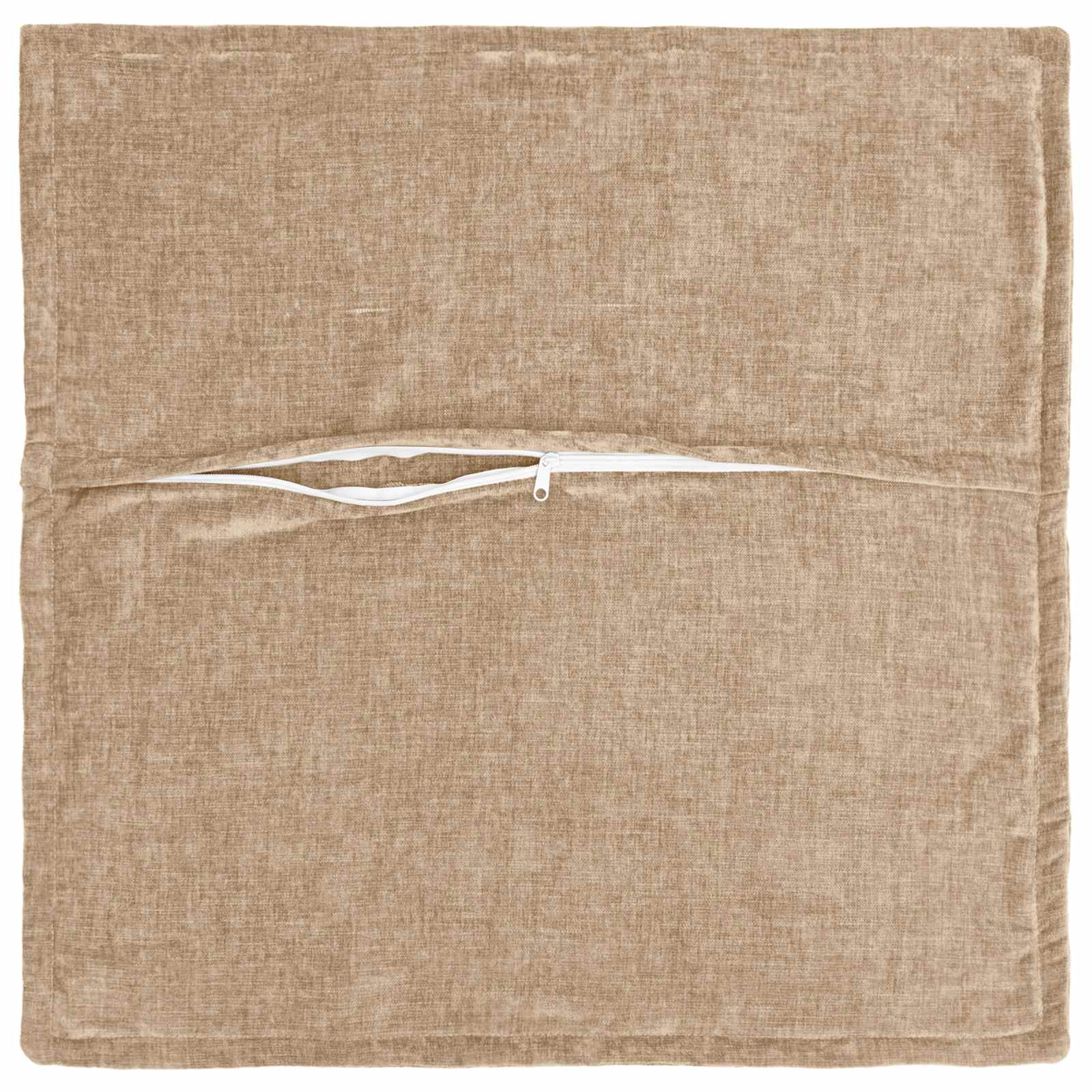 Federa 12 pz HOUTEN Tortora 40 x 40 cm Tessuto Chenille
