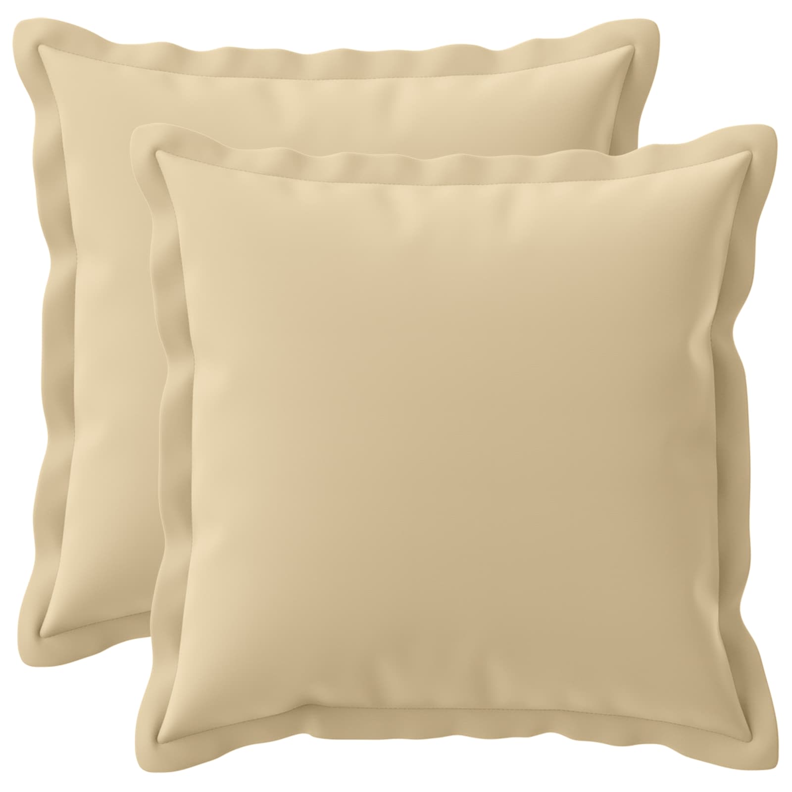 Federa 2 pz HOUTEN Beige 40 x 40 cm Poliestere