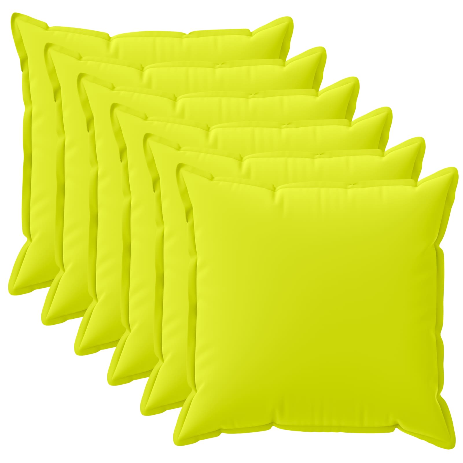 Federa 6 pz HOUTEN Verde brillante. 40 x 40 cm Poliestere