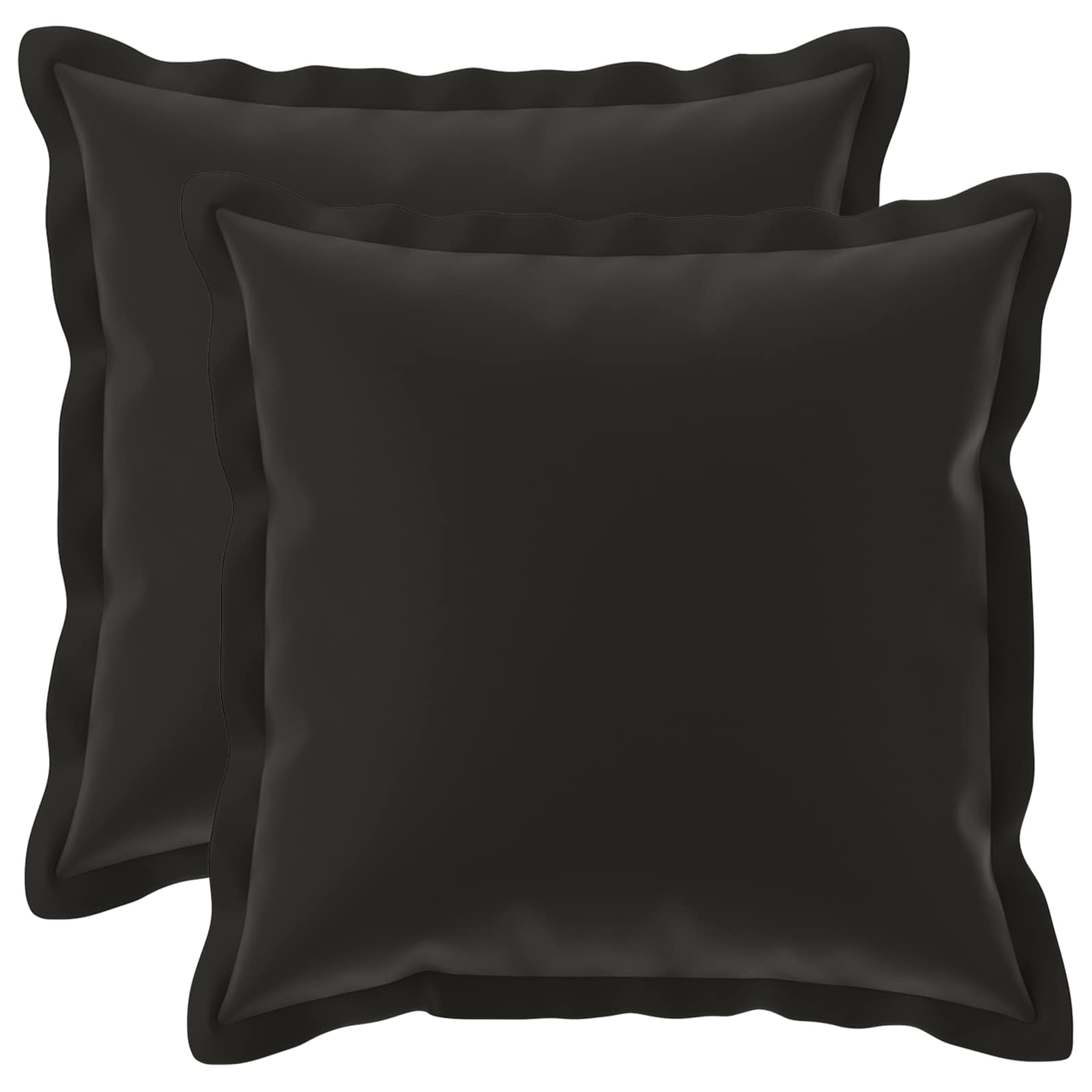 Federa 2 pz HOUTEN Nero 40 x 40 cm Poliestere