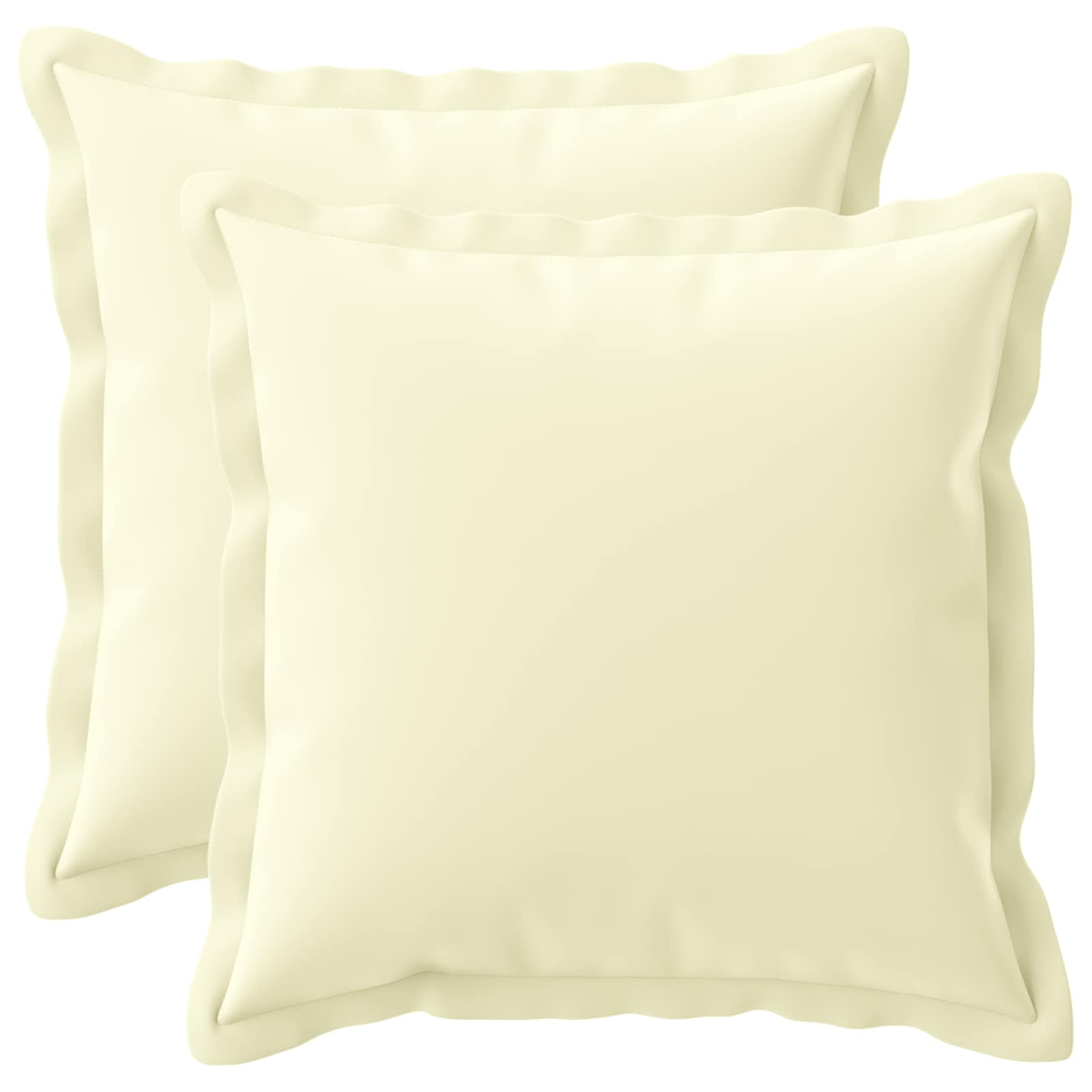 Federa 2 pz HOUTEN Crema 40 x 40 cm Poliestere