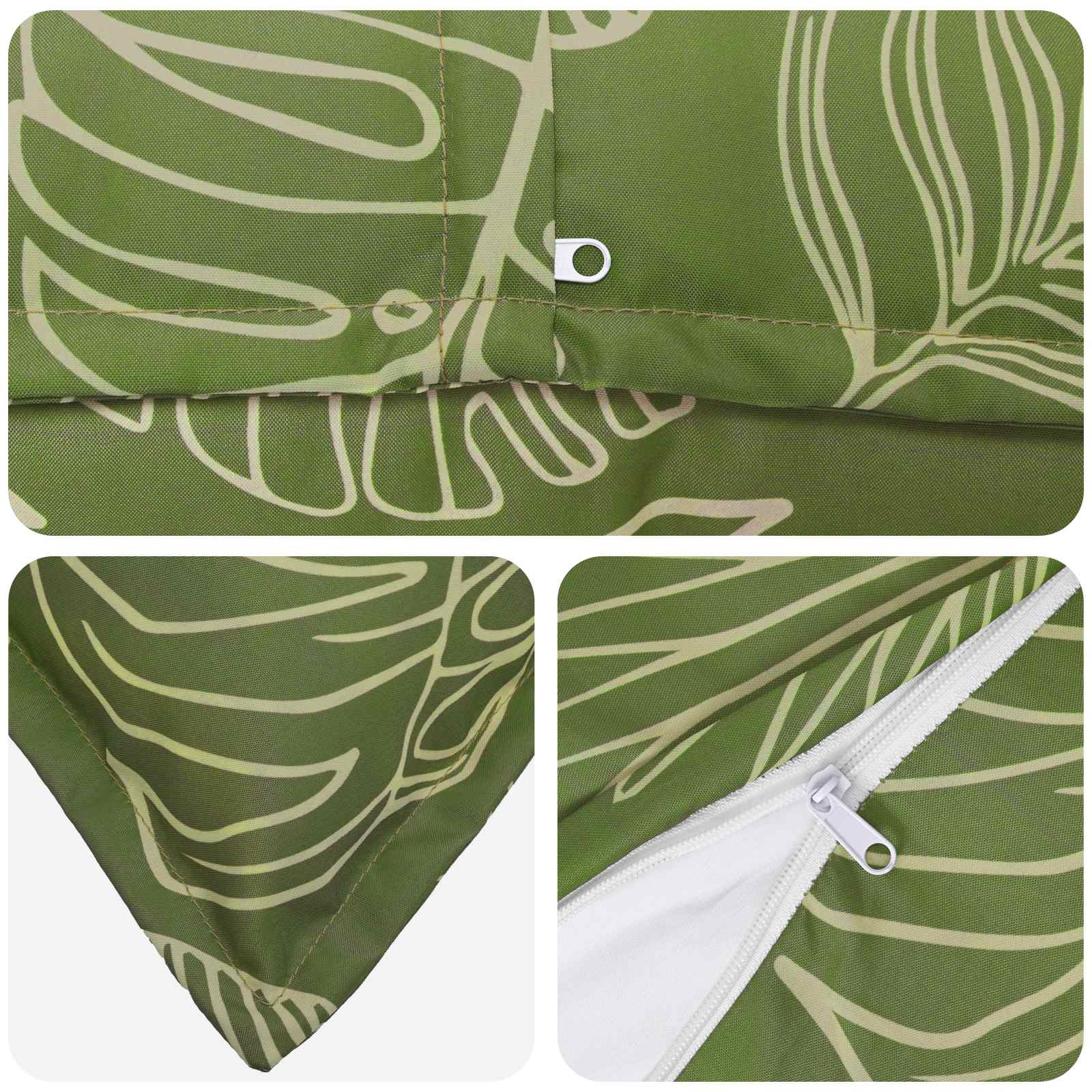 Federa 12 pz HOUTEN Design a foglia 40 x 40 cm Poliestere