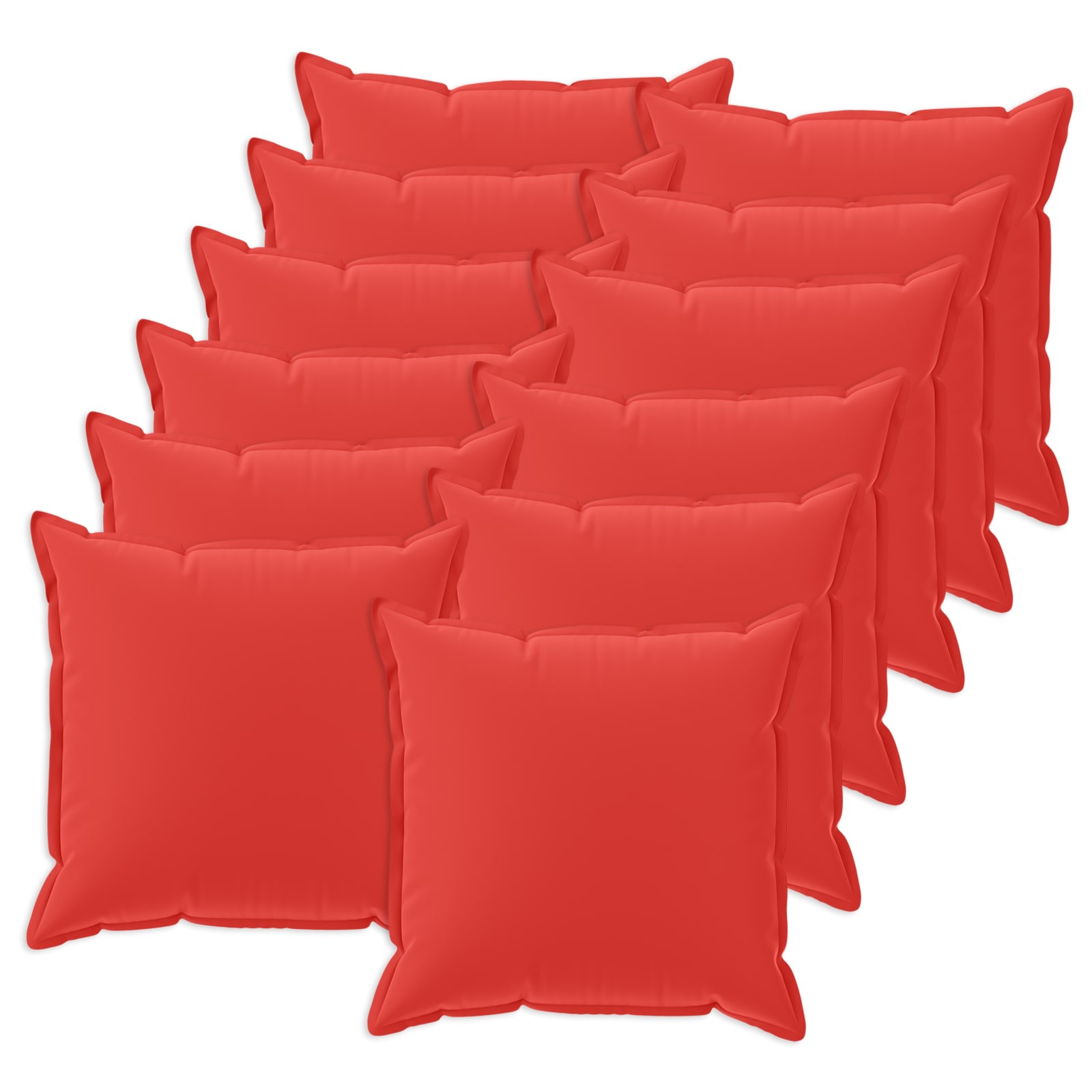 Federa 12 pz HOUTEN Rosso 40 x 40 cm Poliestere