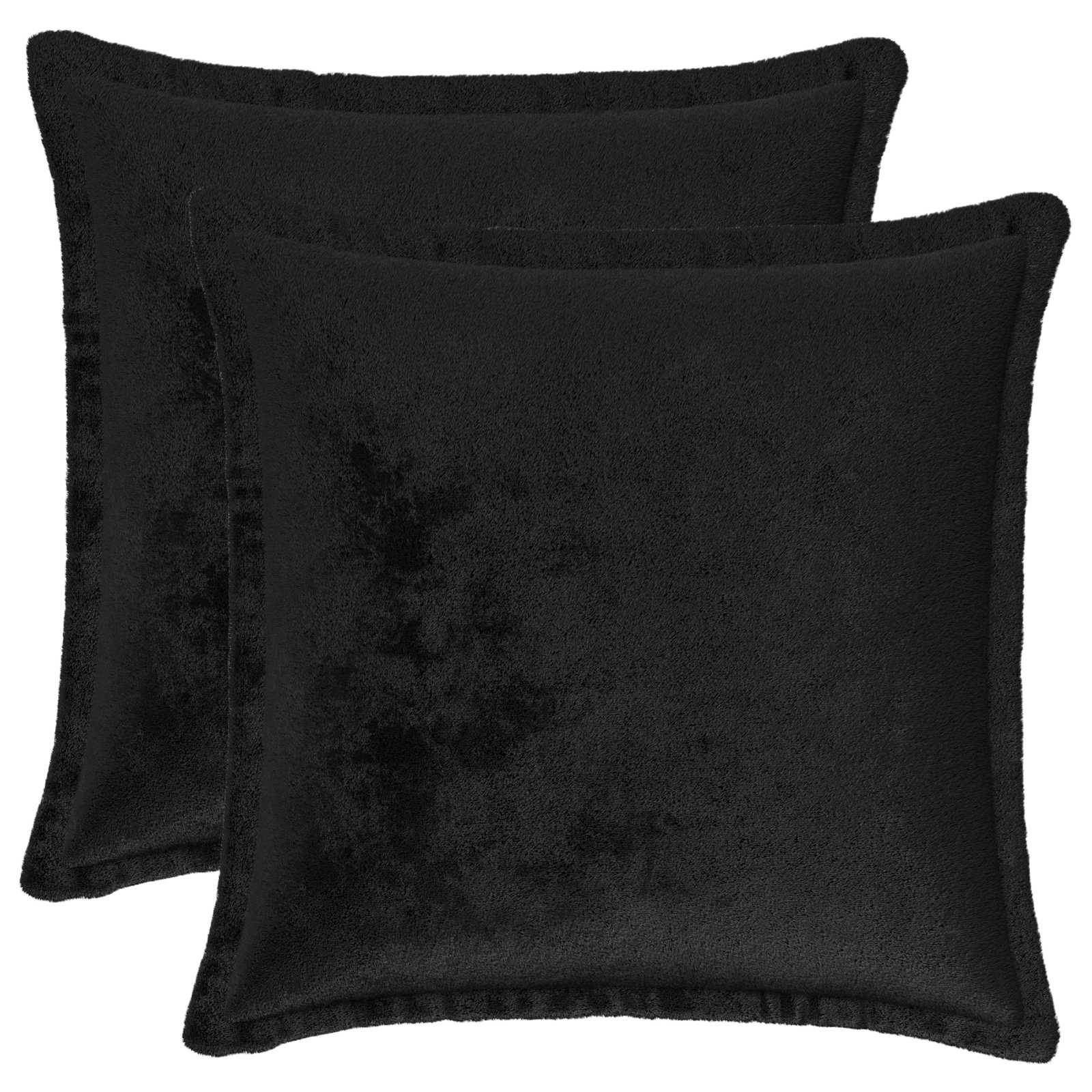 Federa 2 pcs HOUTEN Nero 40 x 40 cm Flanella