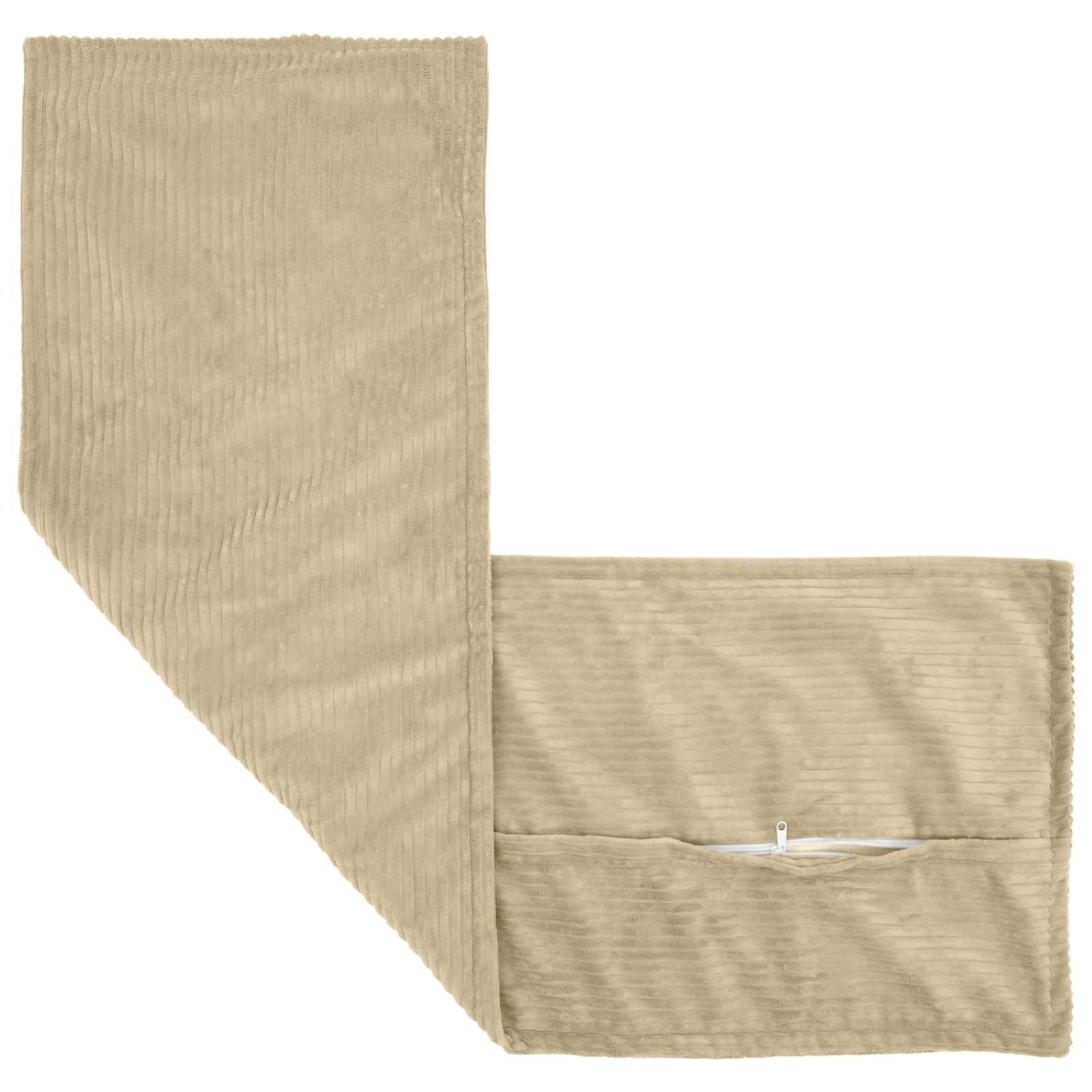 Federa 2 pz HOUTEN Grigio Verde Chiaro 40 x 145 cm corduroy