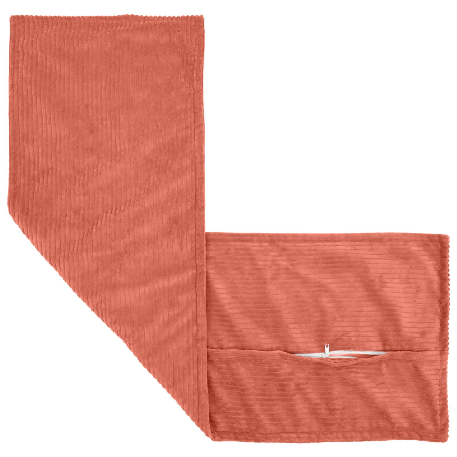 Federa 2 pz HOUTEN Rosso Arancio 40 x 145 cm corduroy
