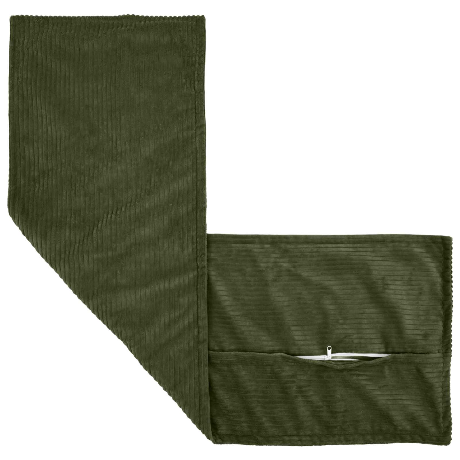 Federa 2 pz HOUTEN Verde 40 x 145 cm corduroy