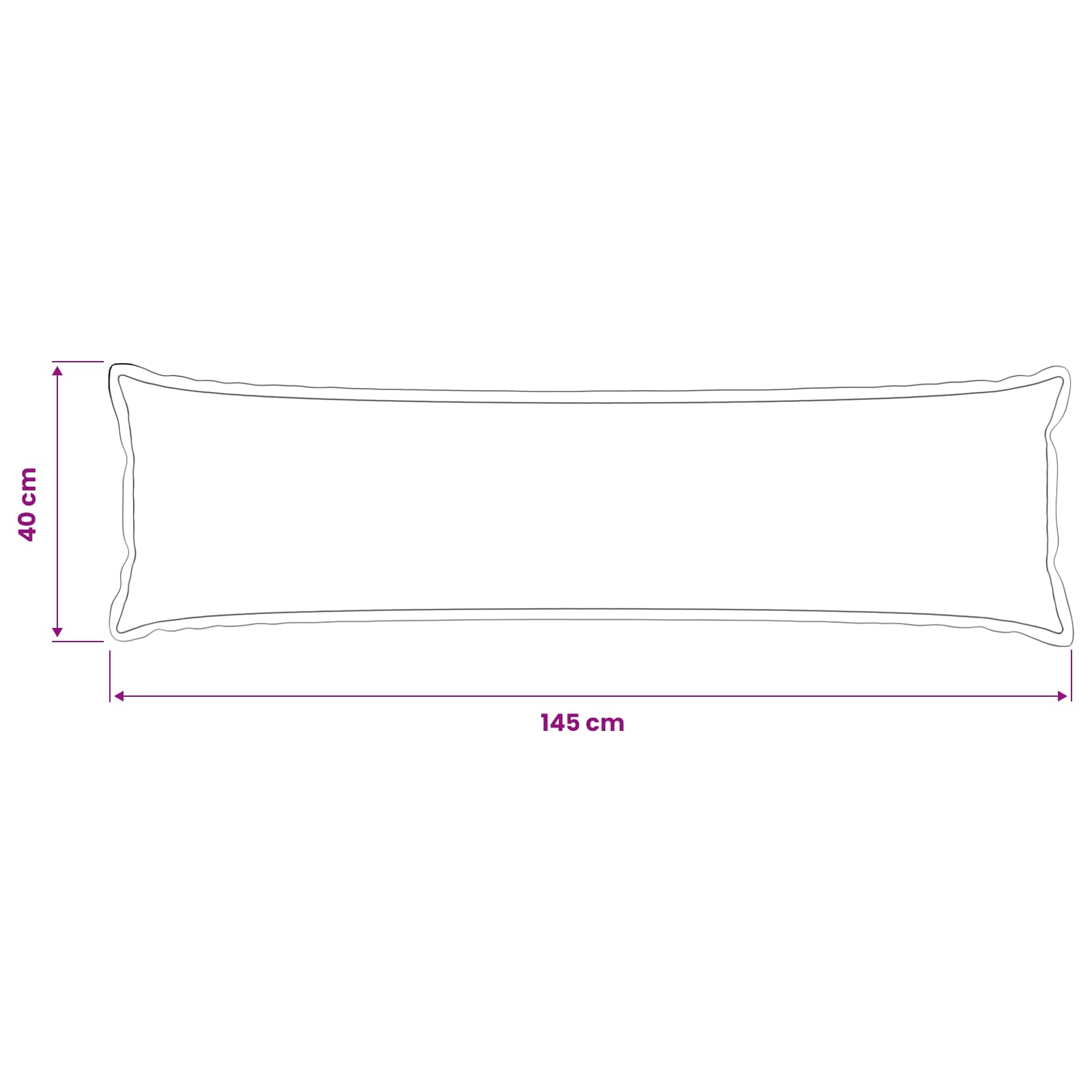 Federa 2 pcs HOUTEN Crema 40 x 145 cm Bouclé