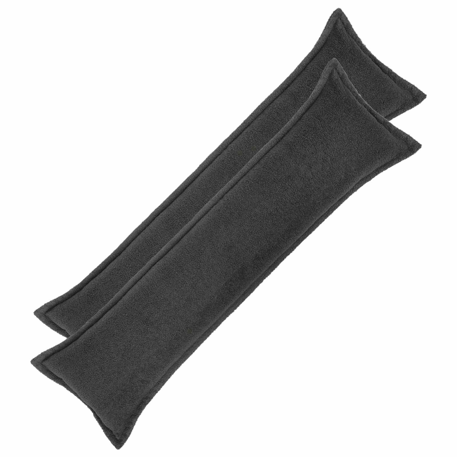 Federa 2 pcs HOUTEN Grigio Scuro 40 x 145 cm Bouclé