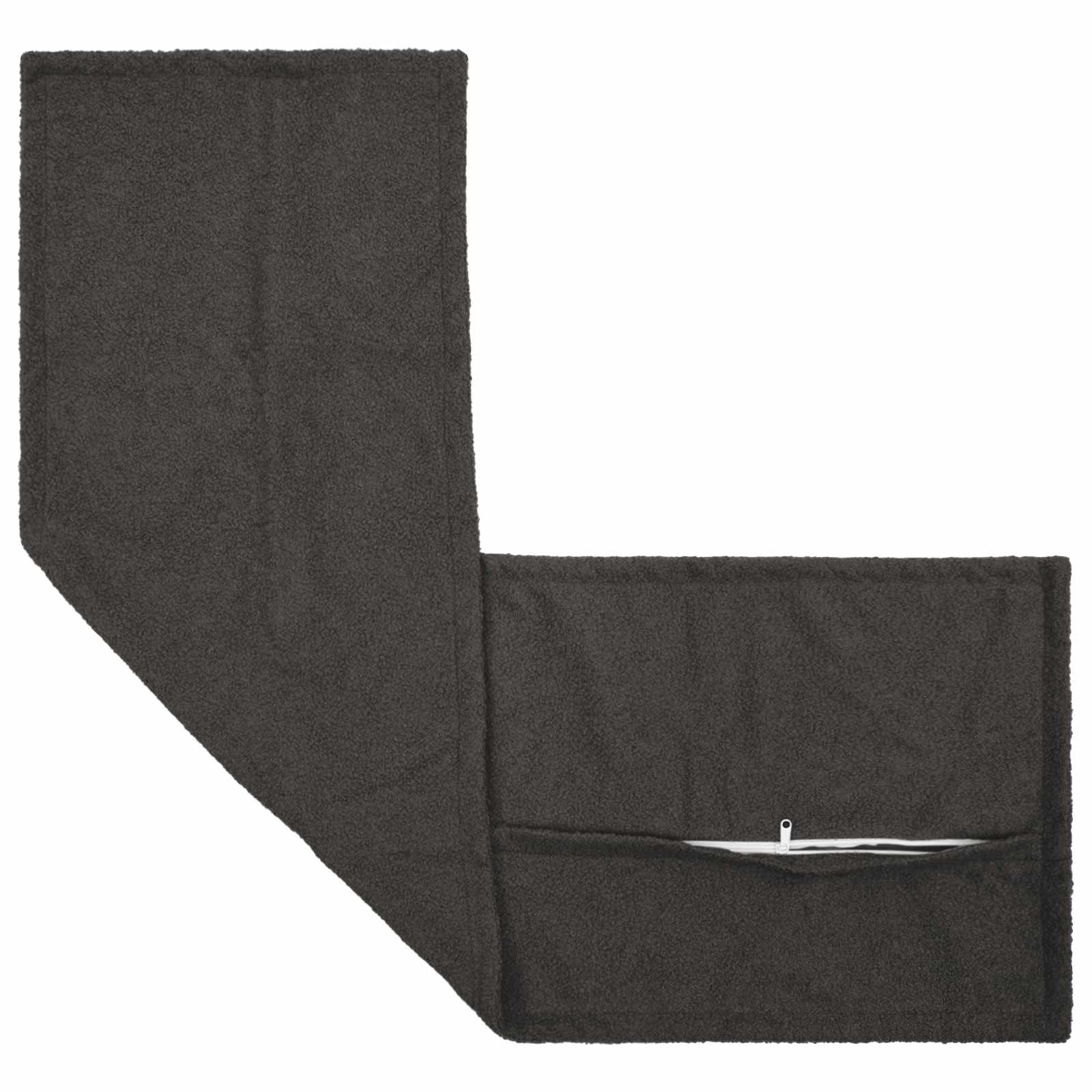 Federa 2 pcs HOUTEN Grigio Scuro 40 x 145 cm Bouclé