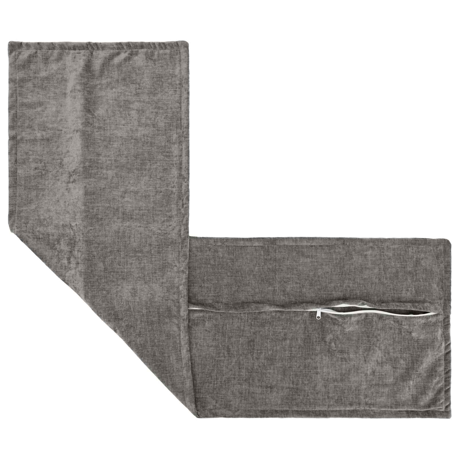 Federa 2 pz HOUTEN Grigio Scuro 40 x 145 cm Tessuto Chenille