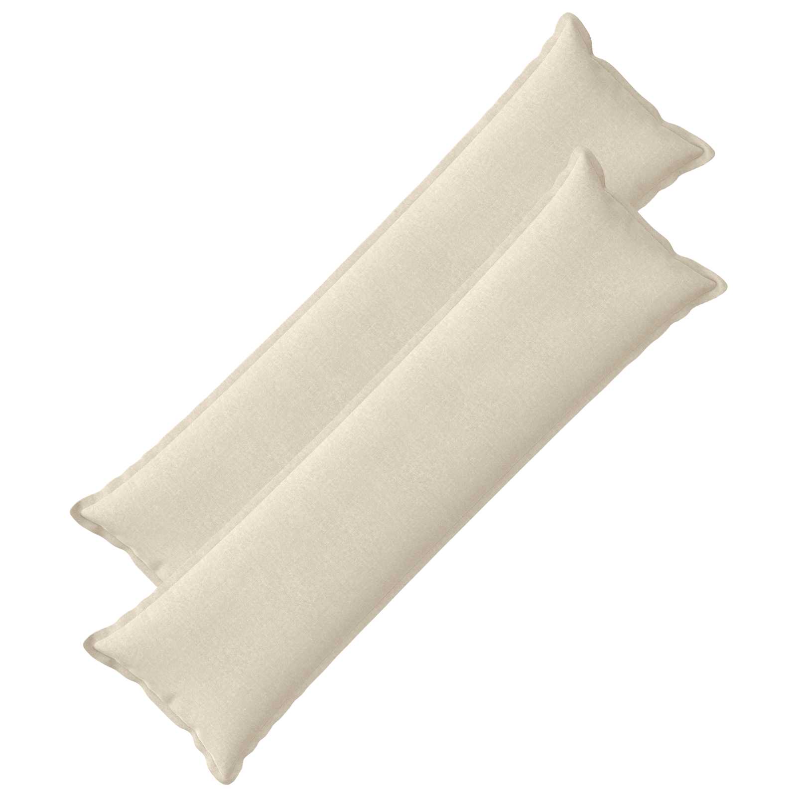 Federa 2 pz HOUTEN Crema 40 x 145 cm Tessuto Chenille