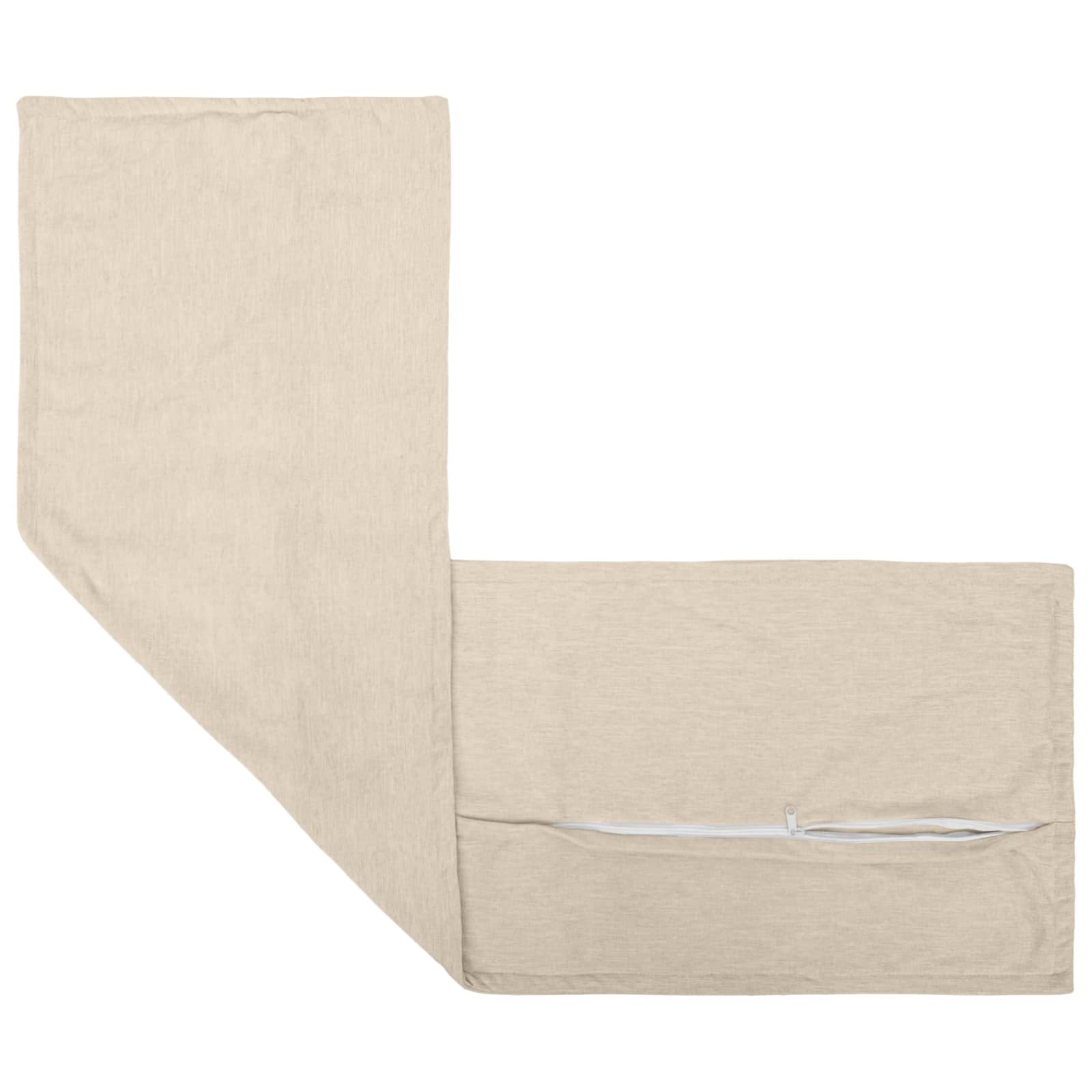 Federa 2 pz HOUTEN Crema 40 x 145 cm Tessuto Chenille